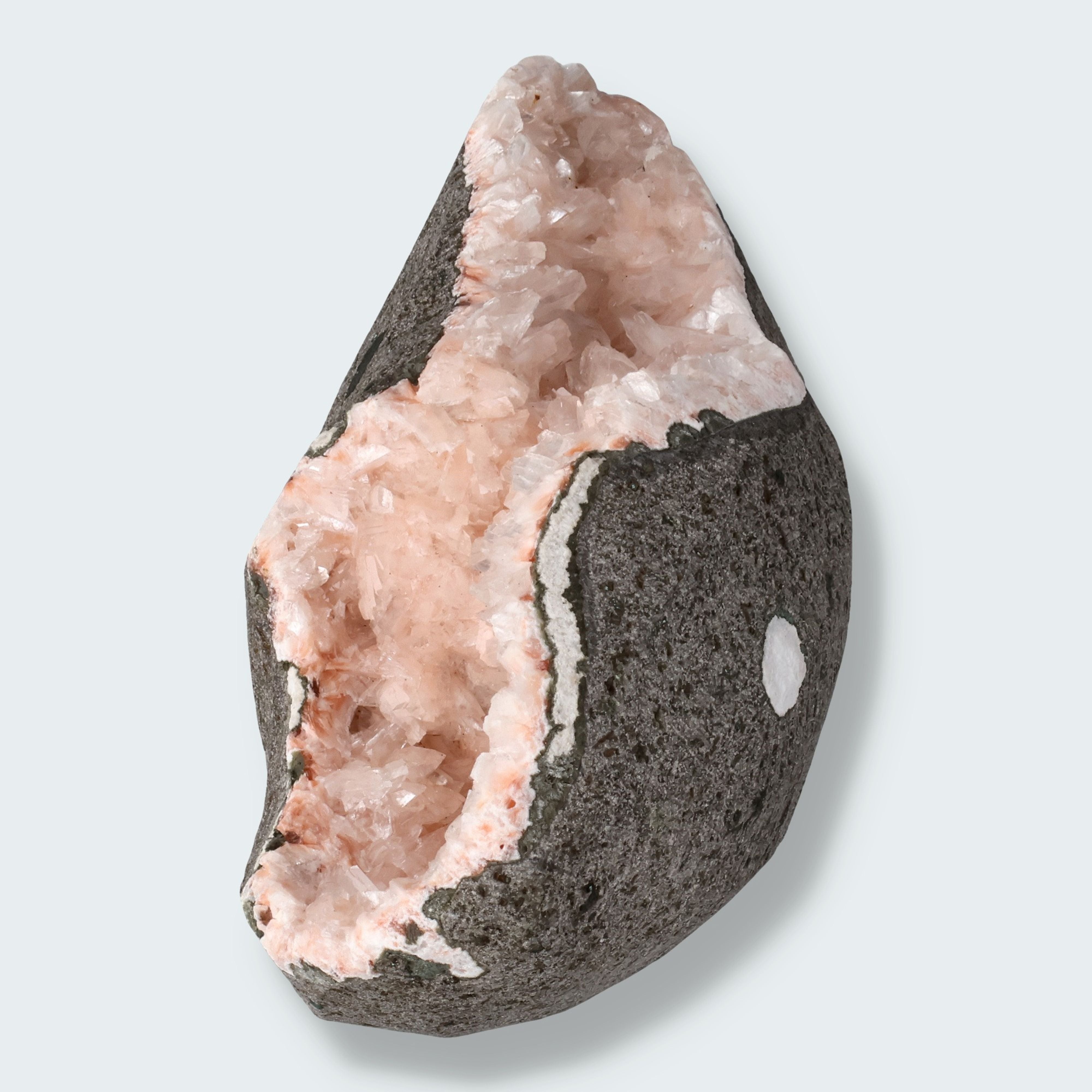 Heulandit Euzeolit Geode mit Stilbit aus Indien (349g) – Ansicht 3