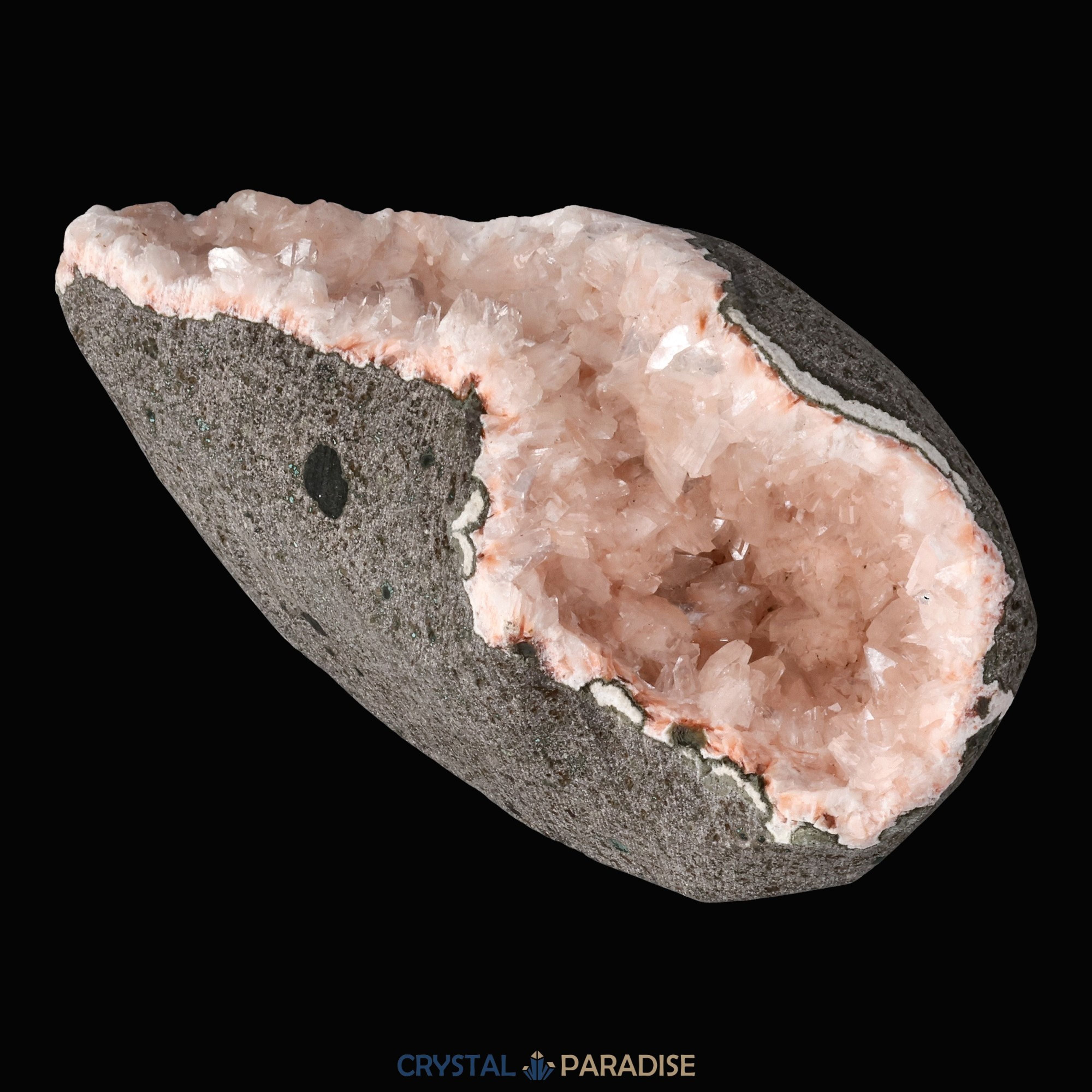Heulandit Euzeolit Geode mit Stilbit aus Indien (349g) – Ansicht 5