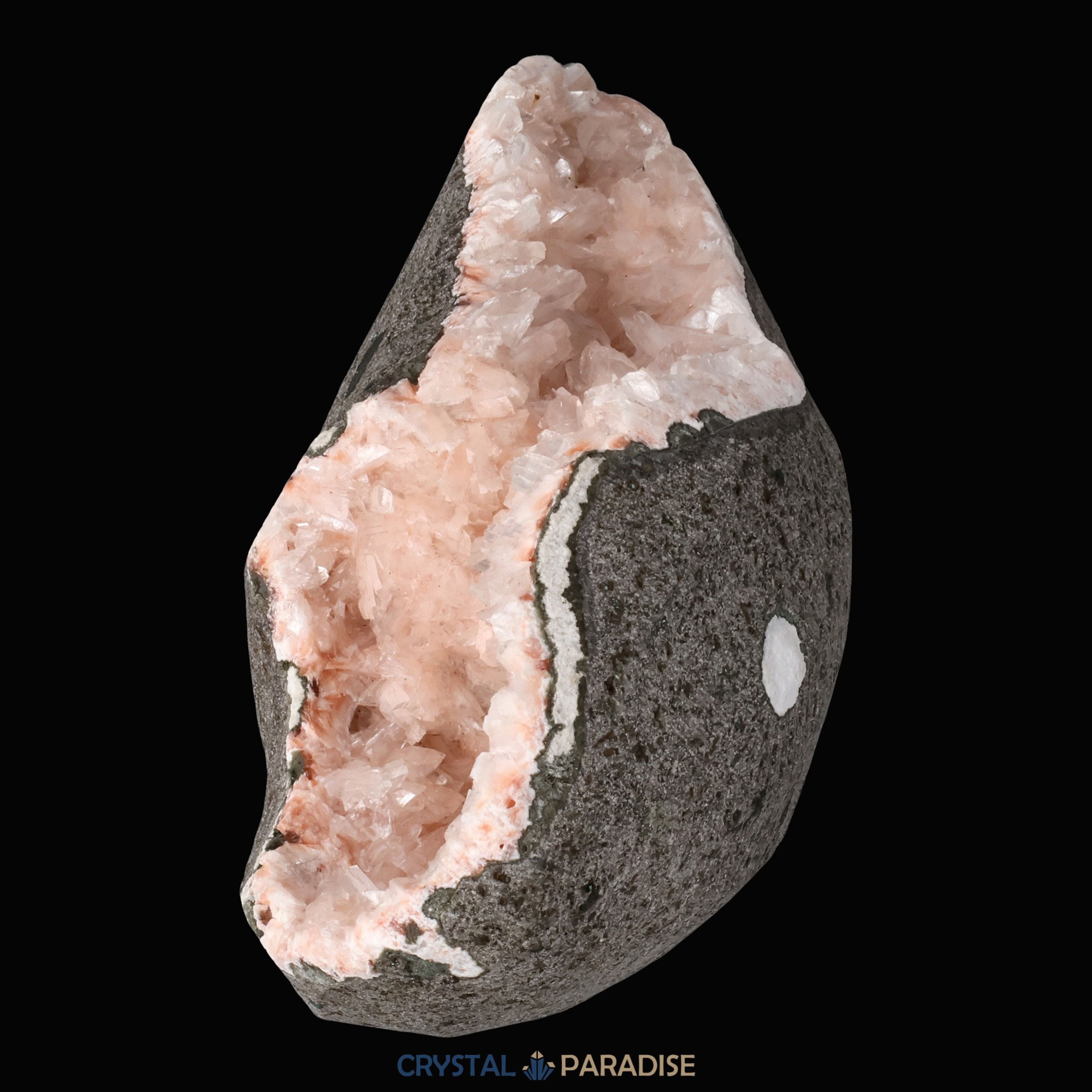 Heulandit Euzeolit Geode mit Stilbit aus Indien (349g) – Ansicht 6