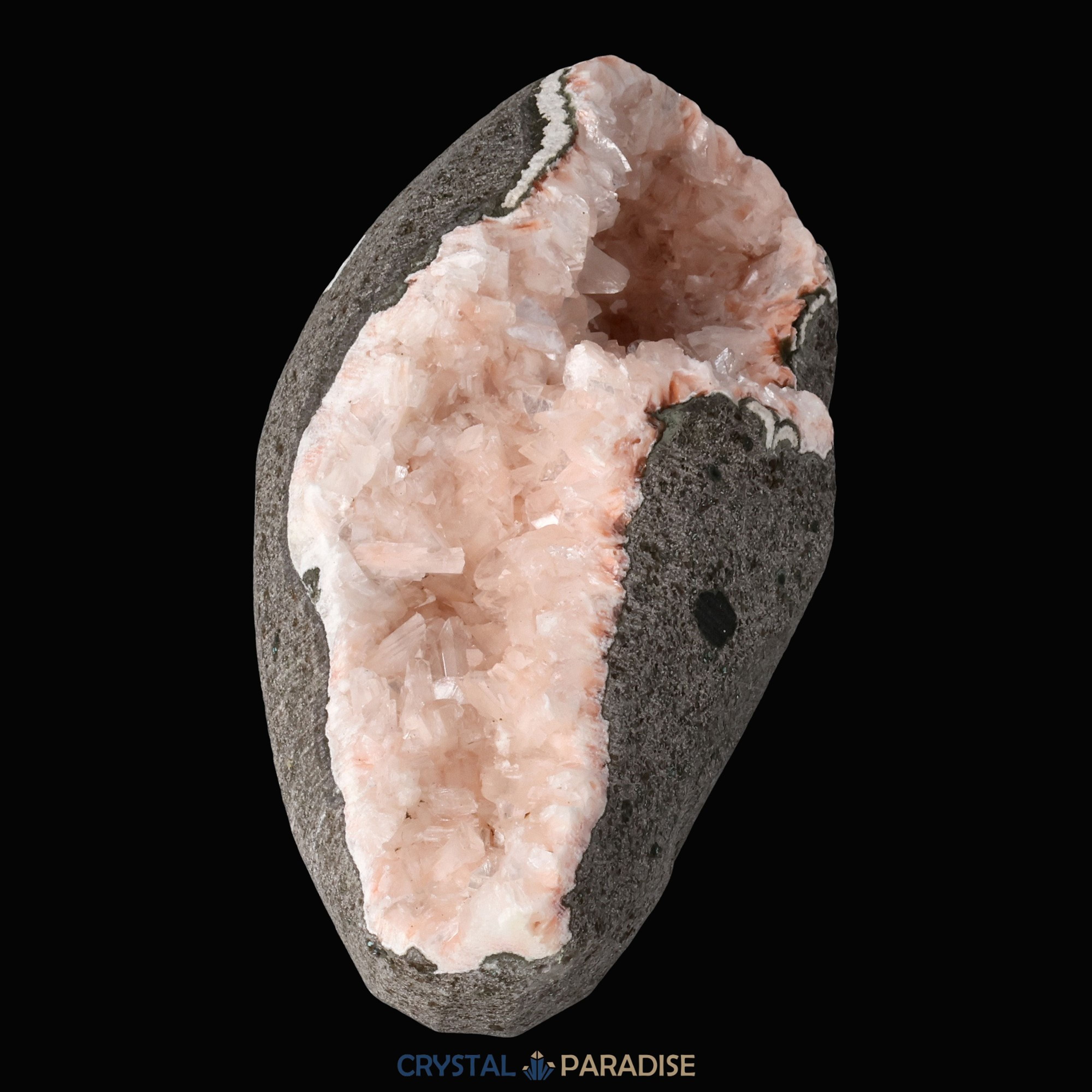 Heulandit Euzeolit Geode mit Stilbit aus Indien (349g) – Ansicht 9