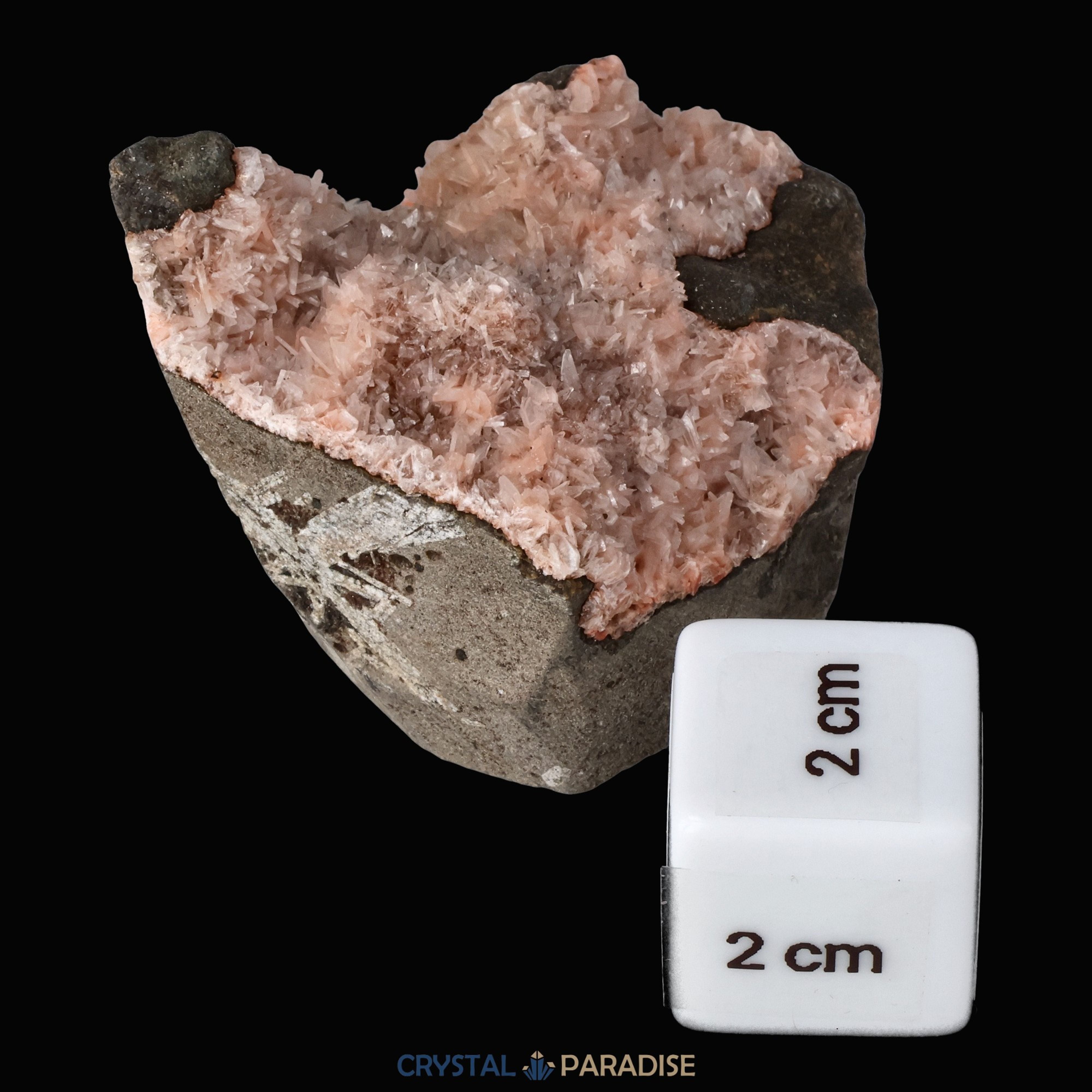 Heulandit Euzeolit Geode mit Stilbit aus Indien (90g) – Ansicht 10