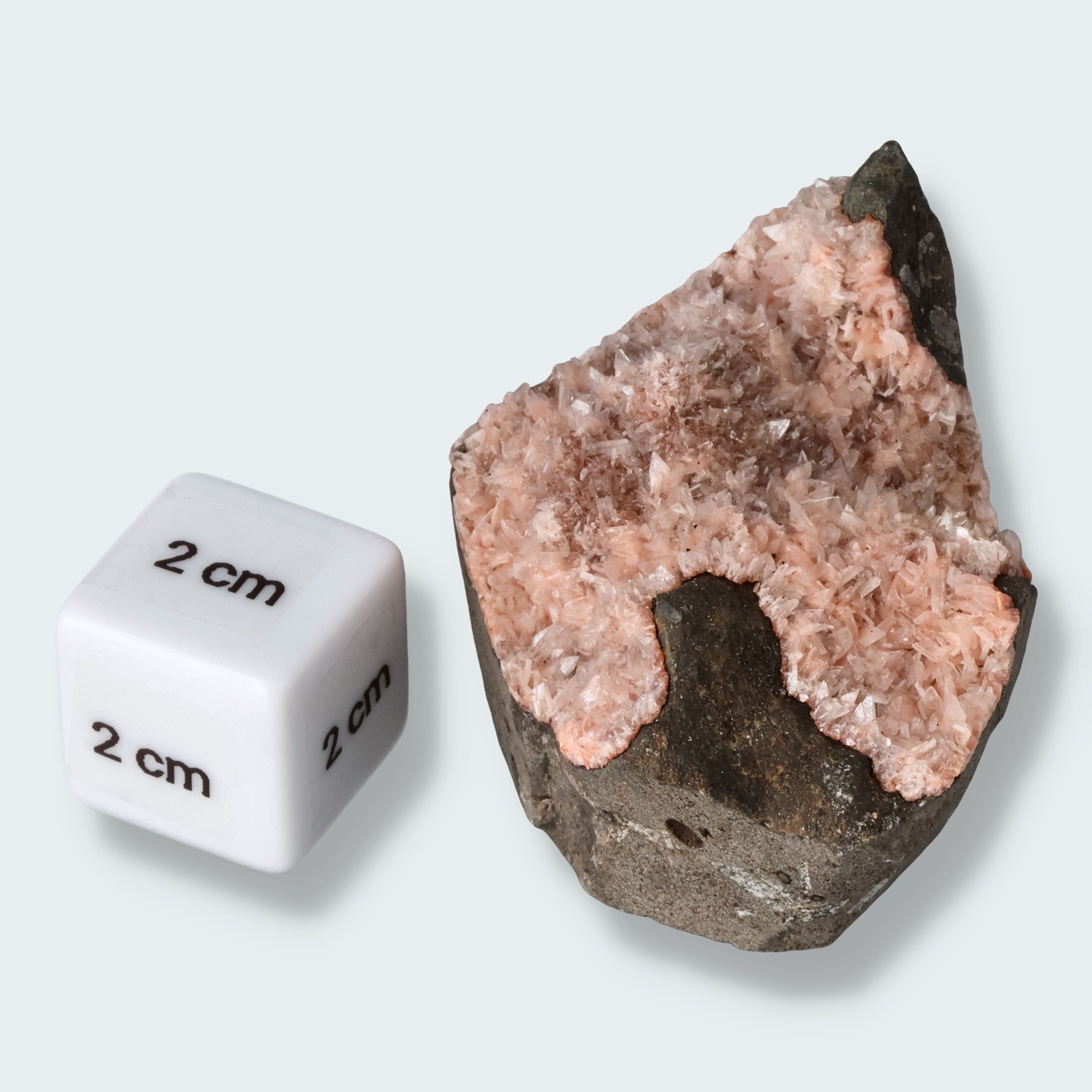 Heulandit Euzeolit Geode mit Stilbit aus Indien (90g) – Ansicht 3