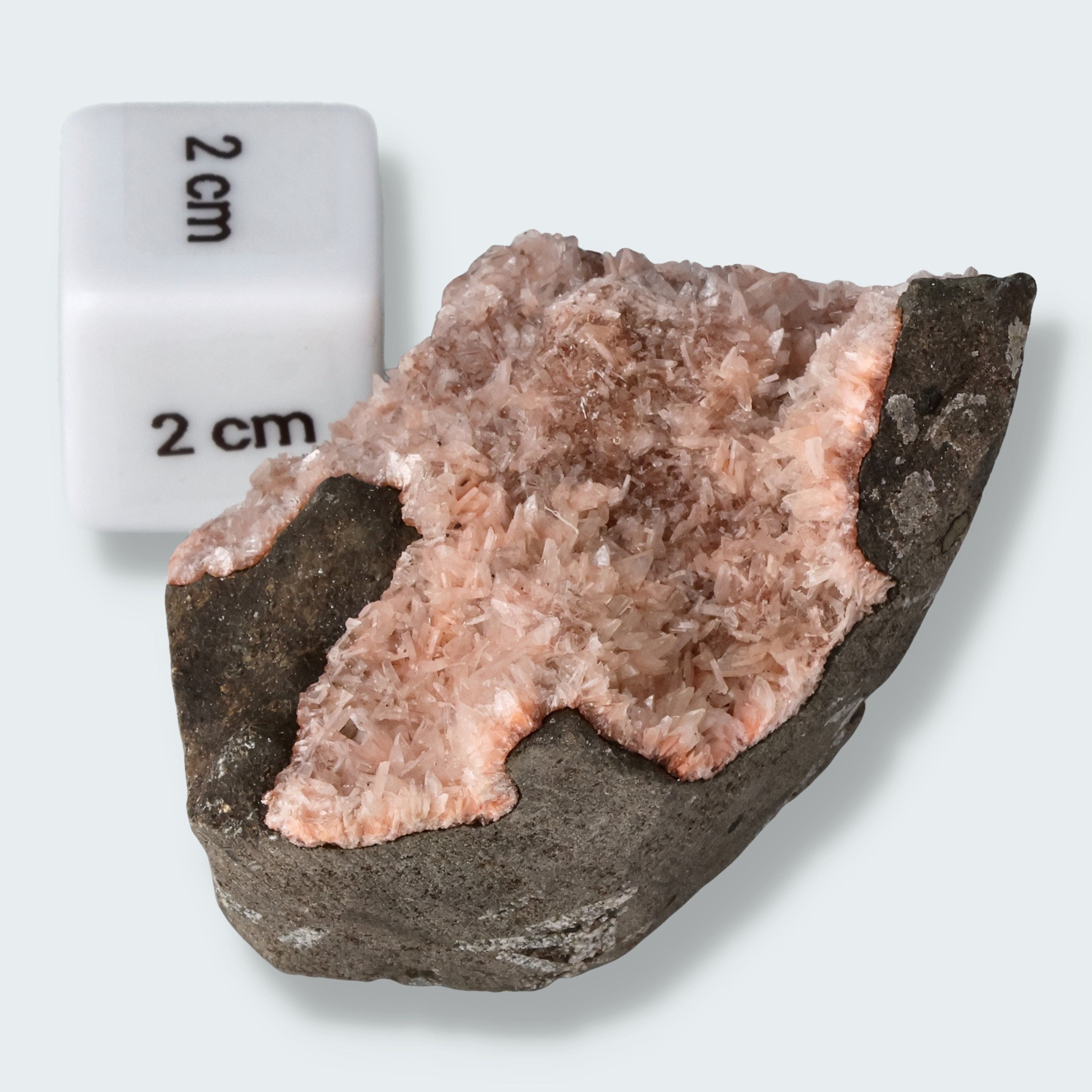 Heulandit Euzeolit Geode mit Stilbit aus Indien (90g) – Ansicht 4