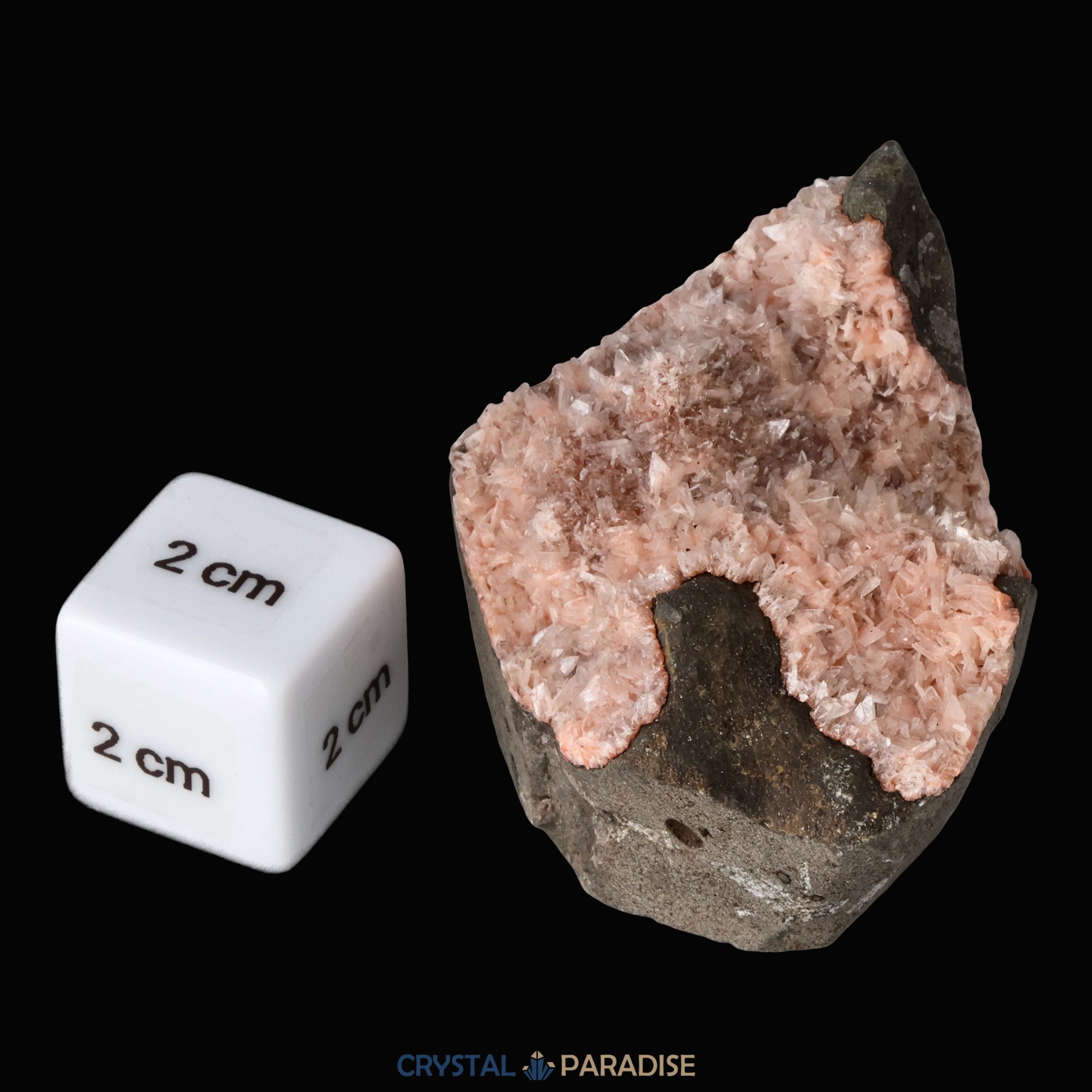 Heulandit Euzeolit Geode mit Stilbit aus Indien (90g) – Ansicht 6