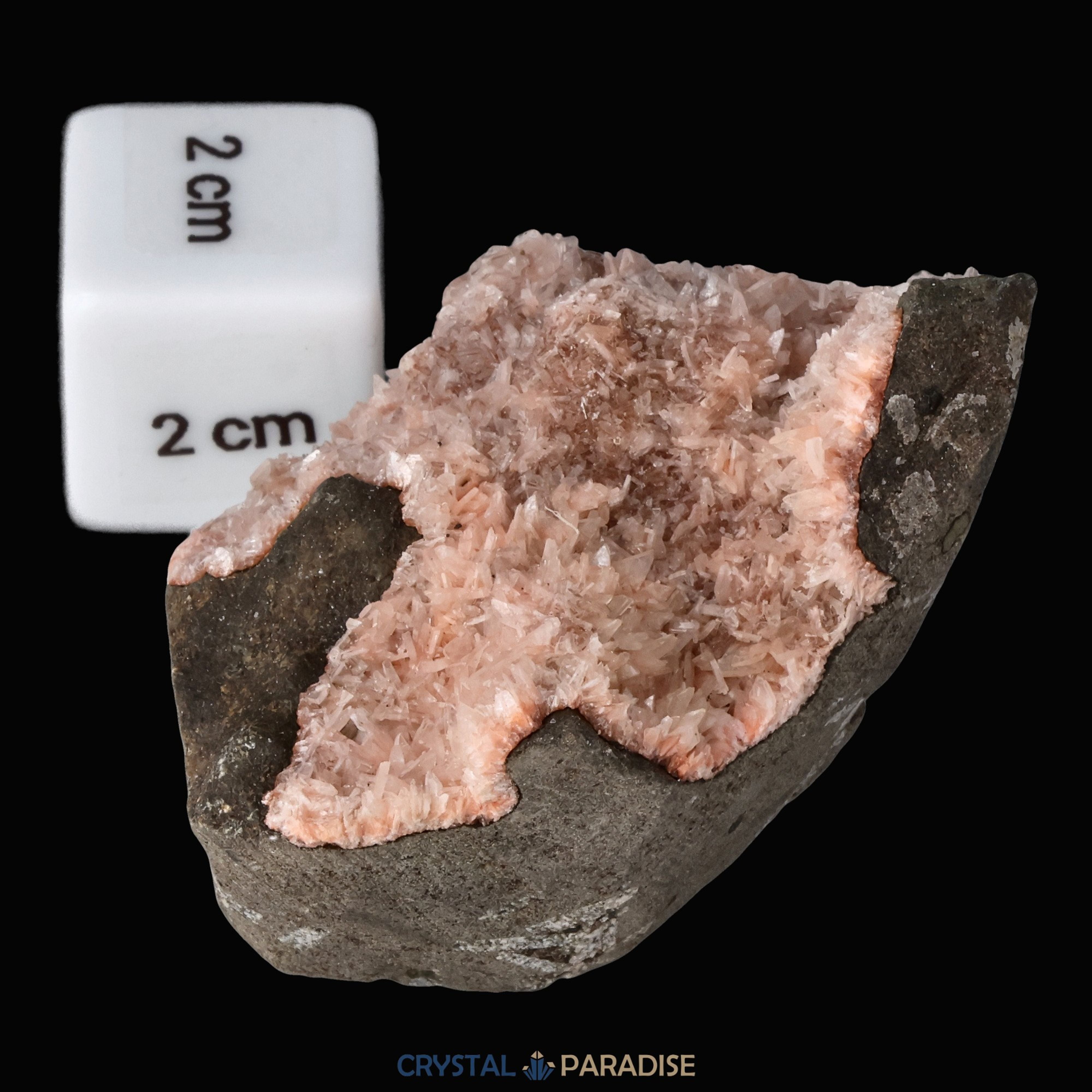 Heulandit Euzeolit Geode mit Stilbit aus Indien (90g) – Ansicht 7