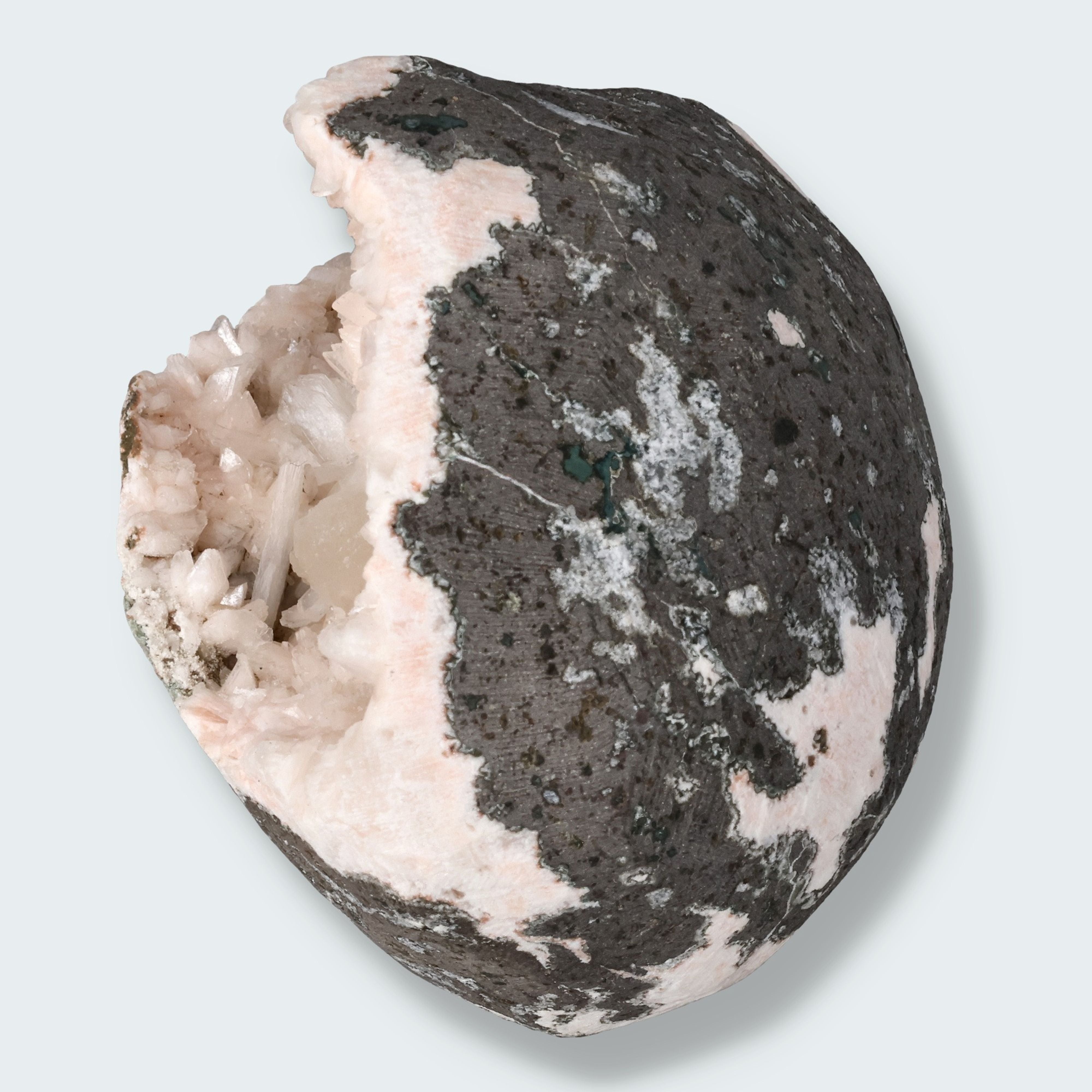 Heulandit Euzeolit Geode mit Stilbit Indien (335g) – Ansicht 3