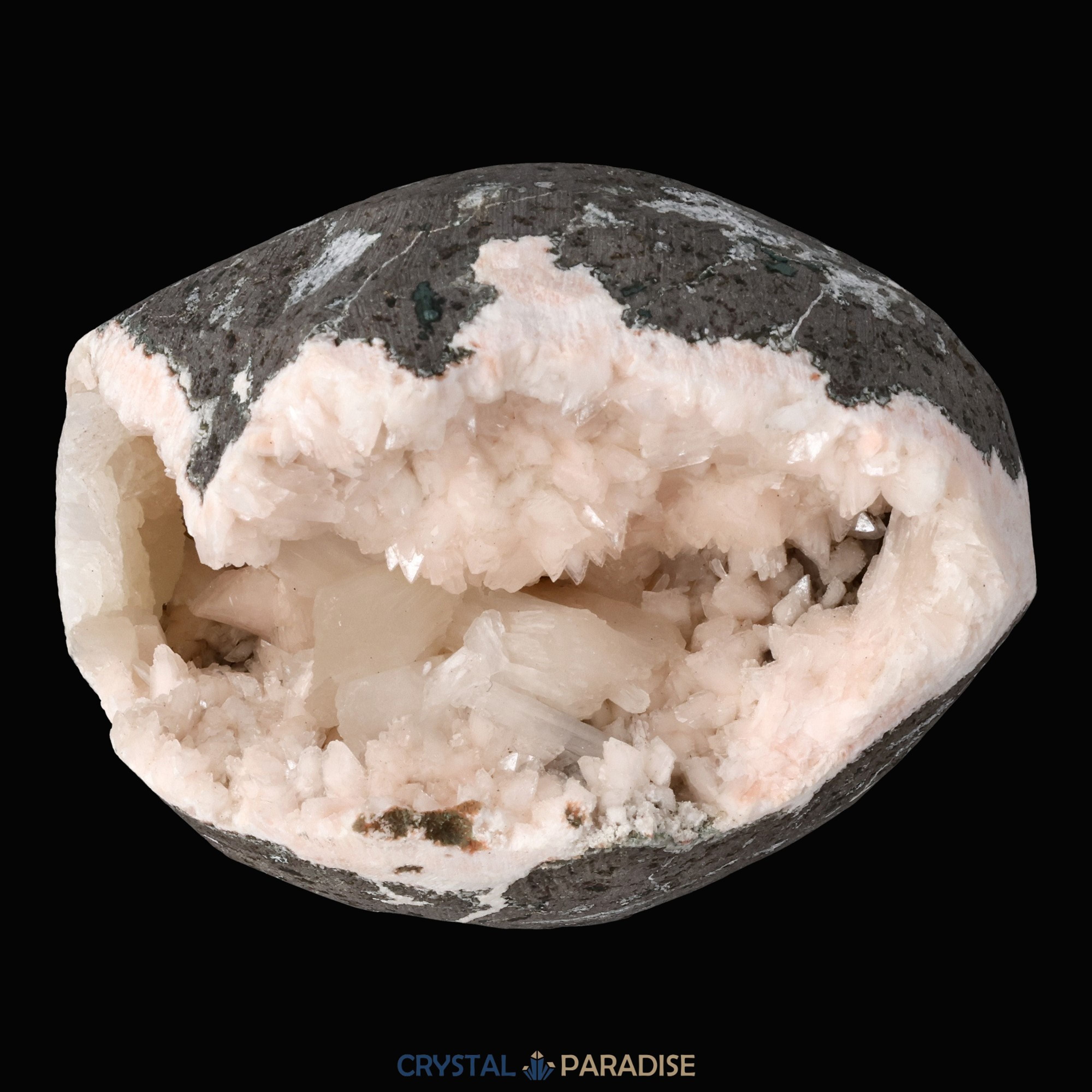 Heulandit Euzeolit Geode mit Stilbit Indien (335g) – Ansicht 4