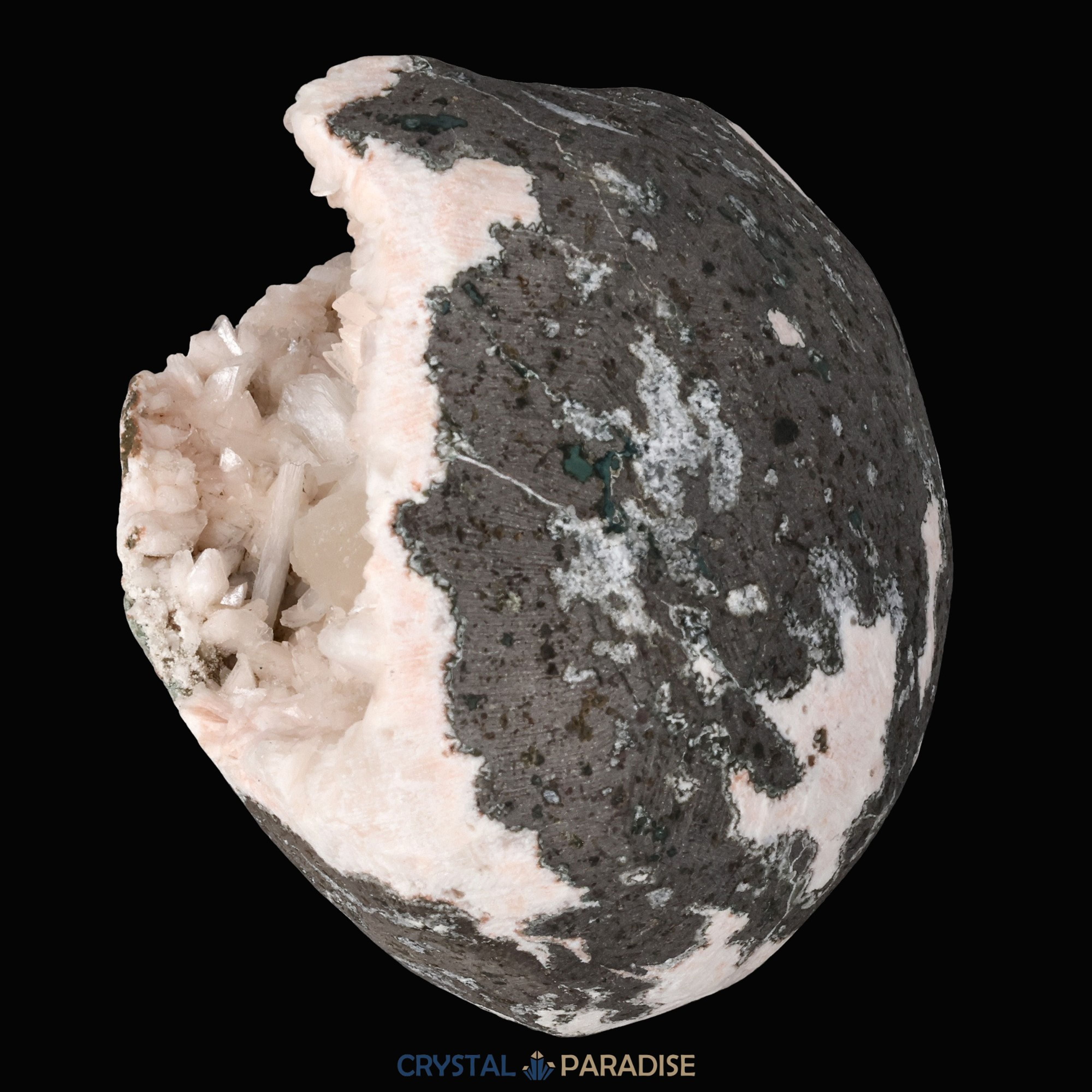 Heulandit Euzeolit Geode mit Stilbit Indien (335g) – Ansicht 6