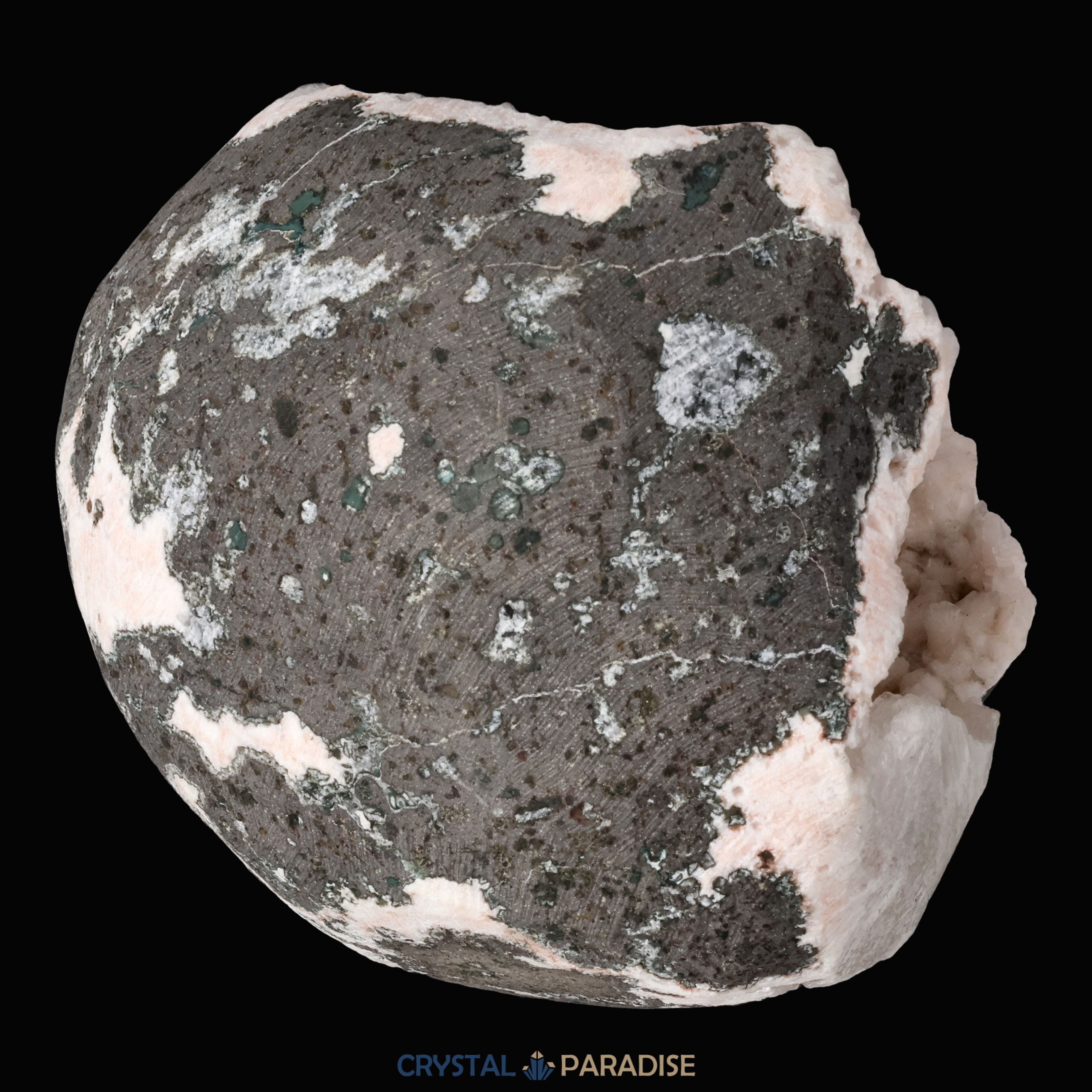 Heulandit Euzeolit Geode mit Stilbit Indien (335g) – Ansicht 8