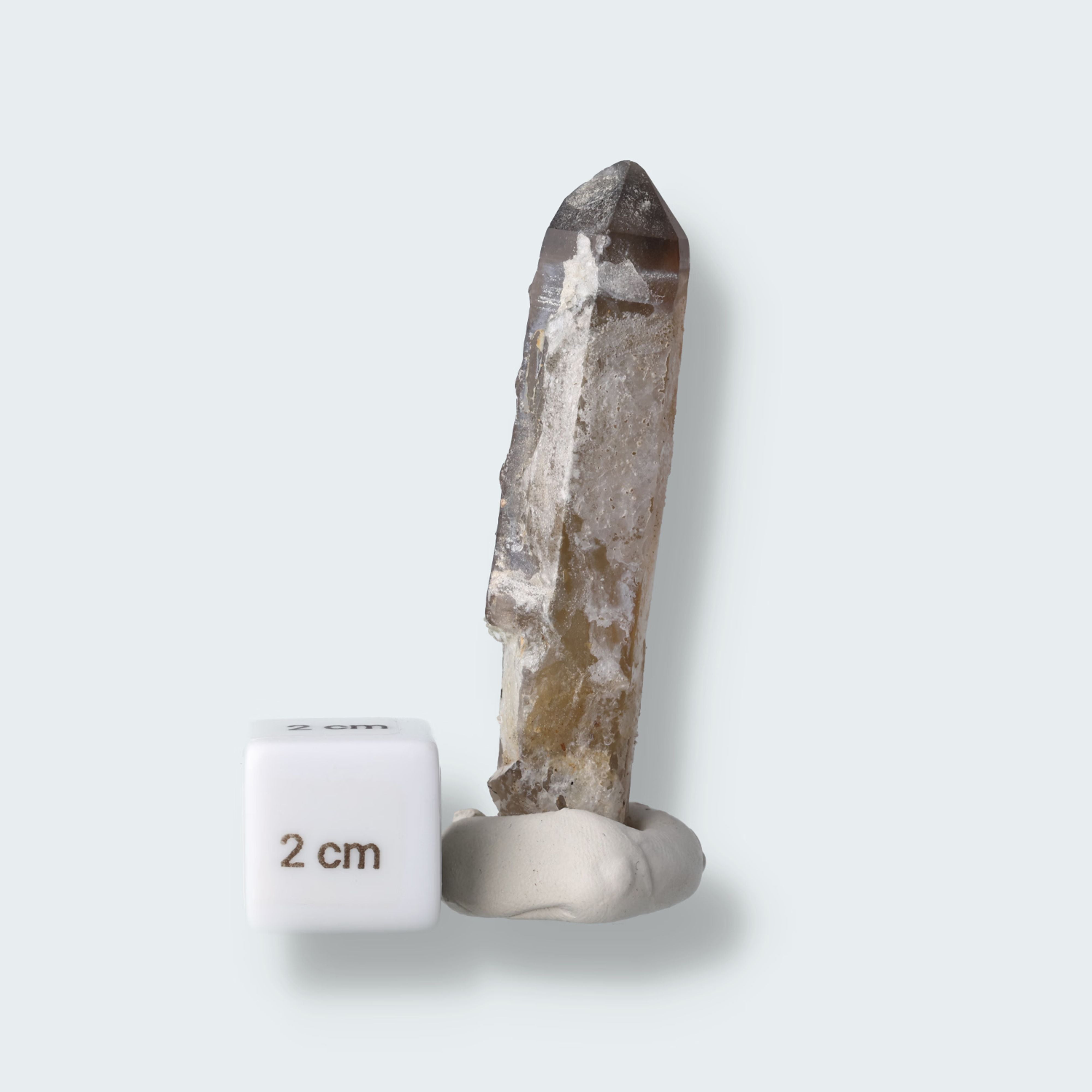 Hyalith  (UV Reaktiv) und Rauchquarz aus Namibia (31g) – Ansicht 3