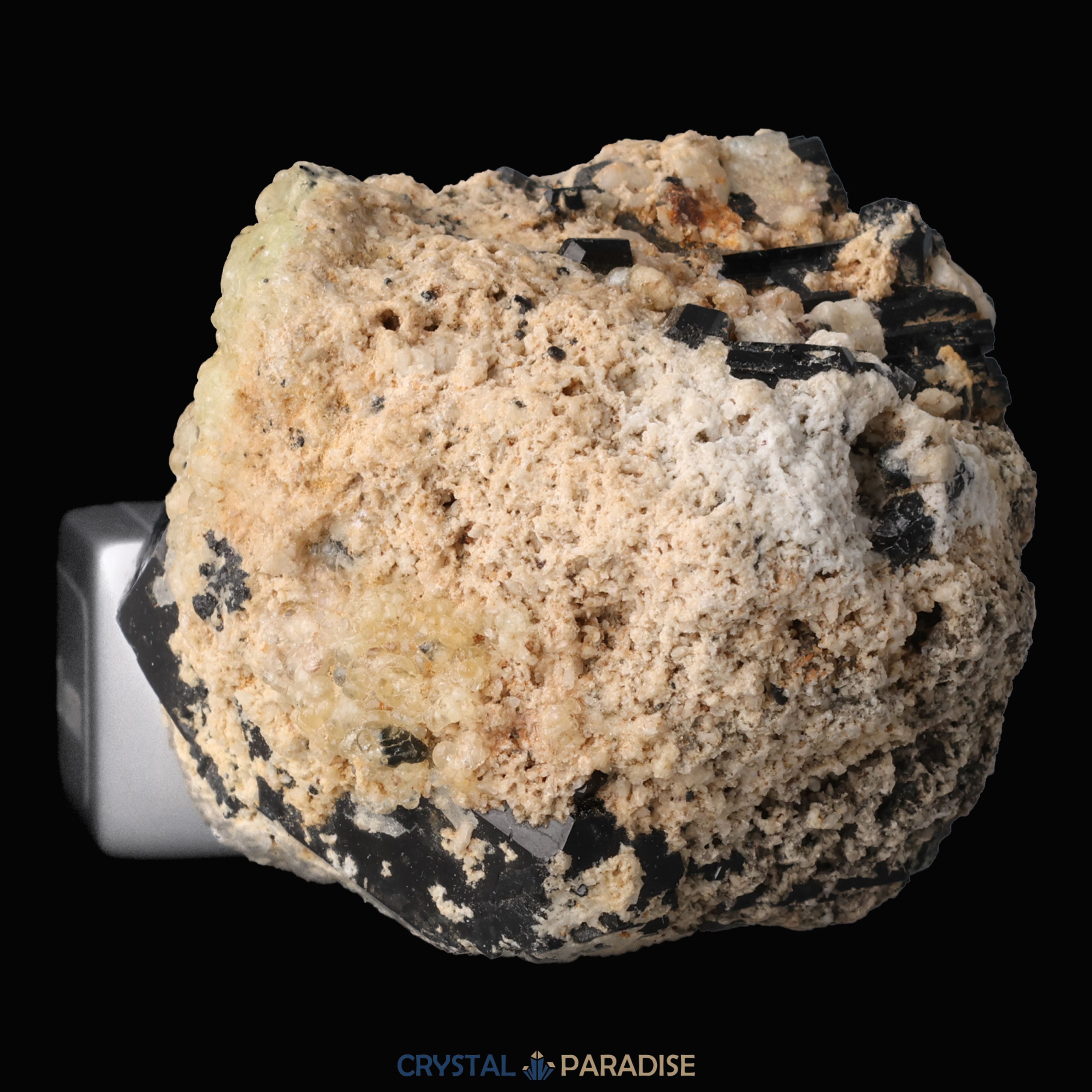 Hyalith  (UV Reaktiv) und Schörl Turmalin aus Namibia (164g) – Ansicht 7