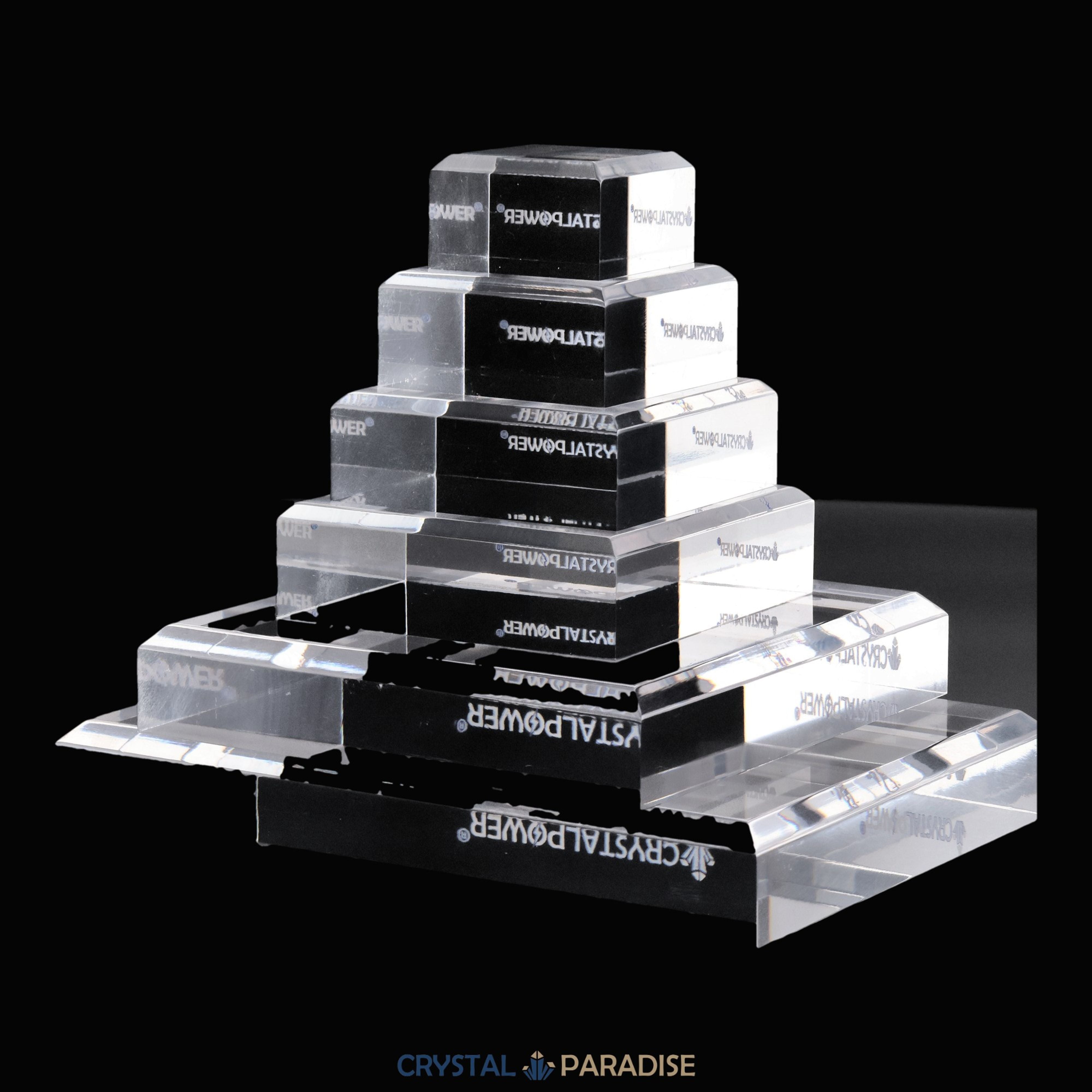 Klarer Acryl Blöcke "crystalpower®" für Vitrine – Ansicht 9