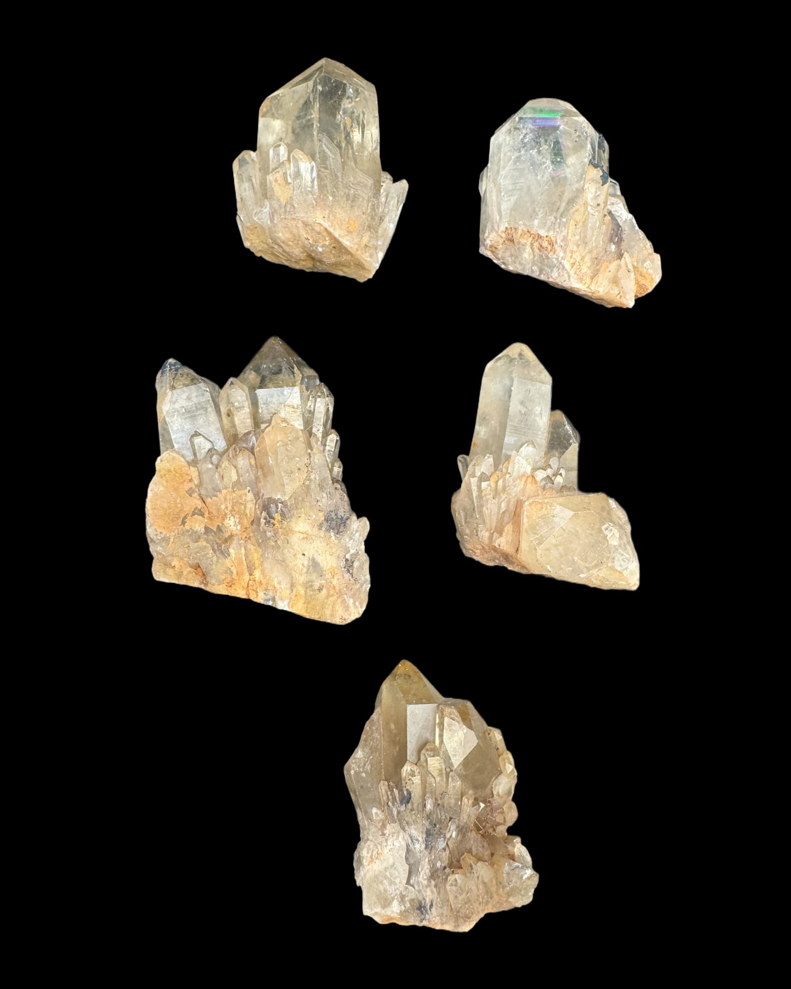 Citrin mini Cluster aus Kunduluni, Kongo - nicht wärmebehandelt - crystal paradise