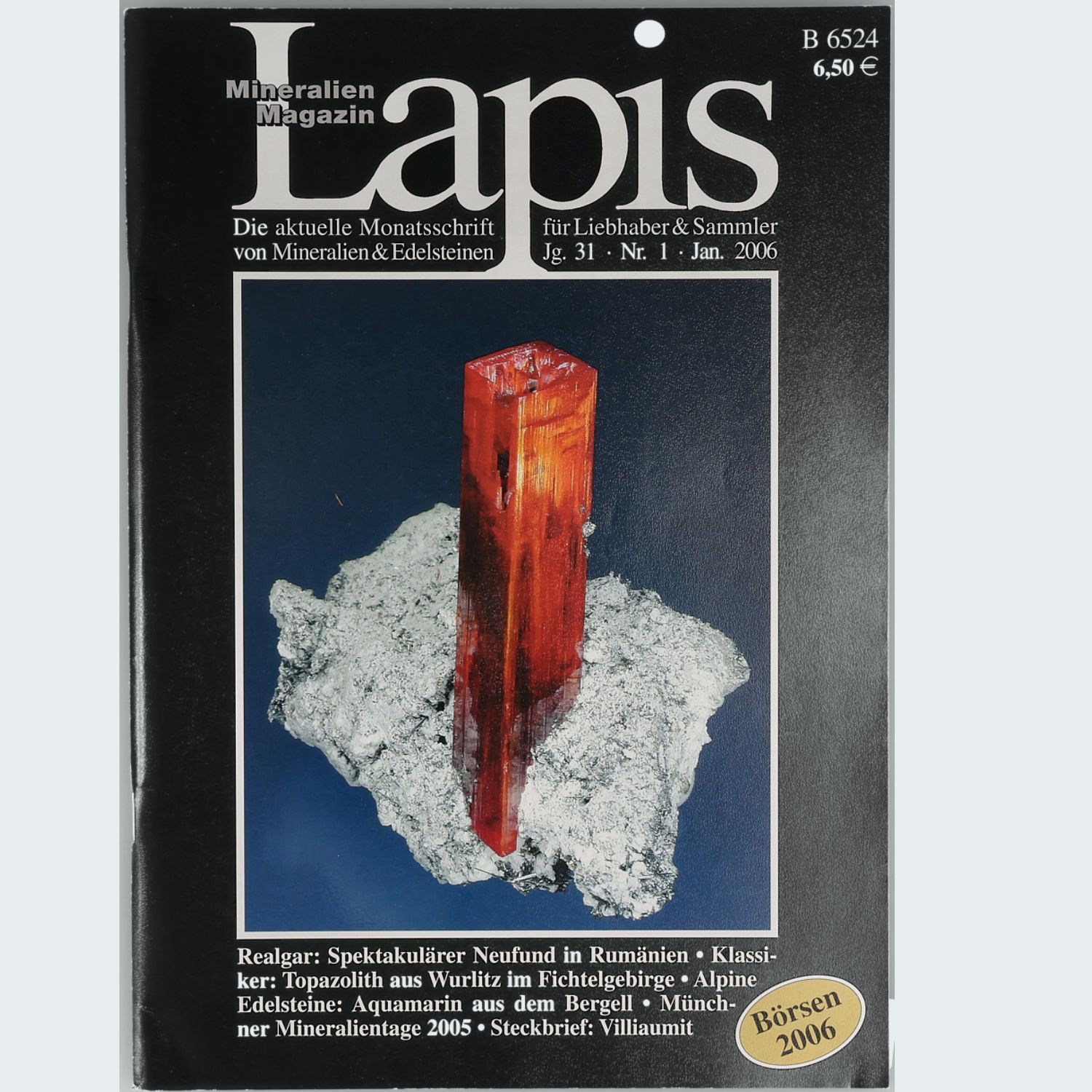 Lapis Mineralien Magazin — Jahrgang 2006 (Jg. 31)