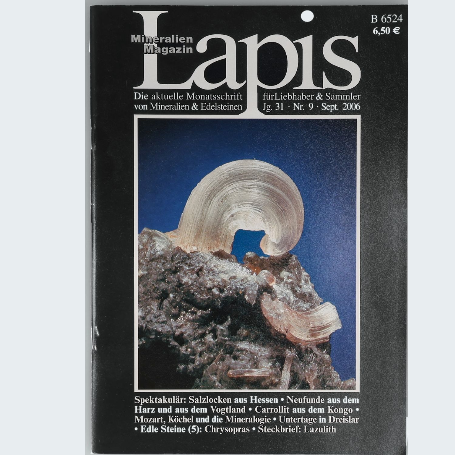 Lapis Mineralien Magazin Jahrgang 2006 Jg. 31 Fachzeitschrift Mineralogie