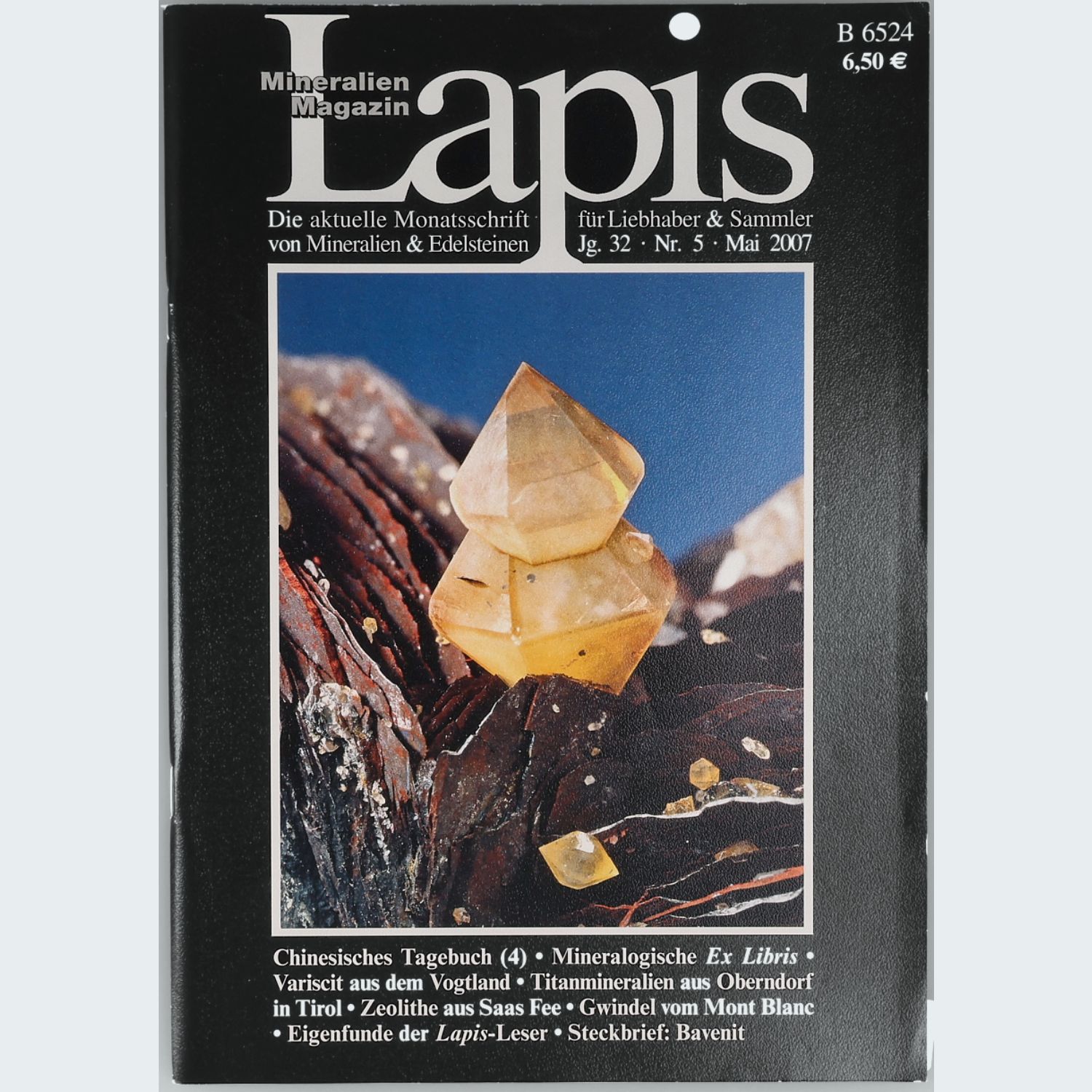 Lapis Magazin Jahrgang 2007 Mineralogie Fachzeitschrift für Sammler