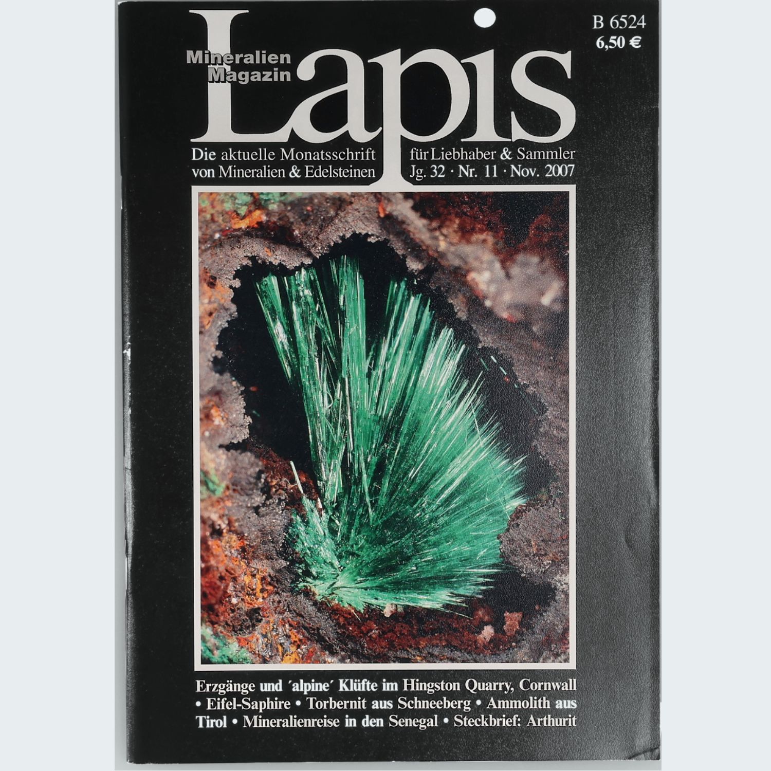 Lapis Mineralien Magazin Jahrgang 2007 Fachzeitschrift Mineralogie Sammler