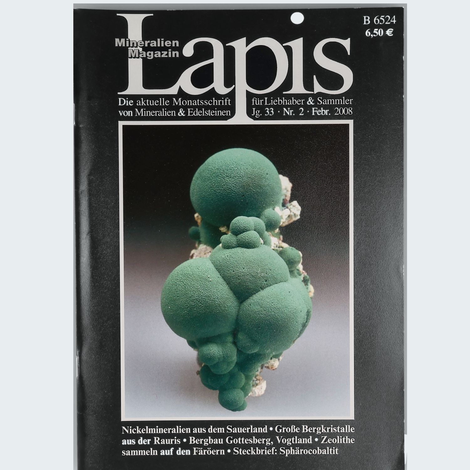 Lapis Mineralien Magazin — Jahrgang 2008 (Jg. 33)