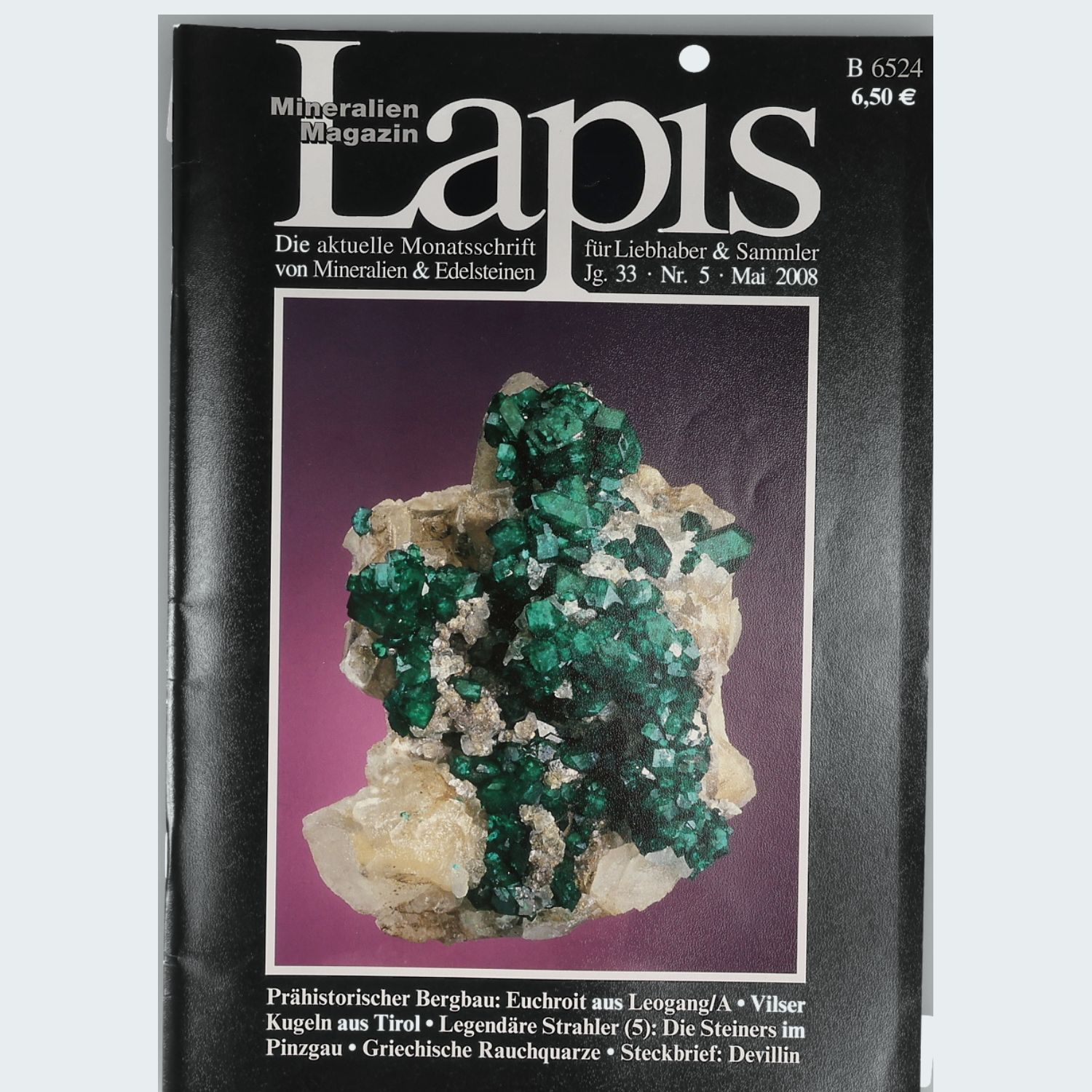 Lapis Magazin Jahrgang 2008 Mineralogie Fachzeitschrift gebraucht