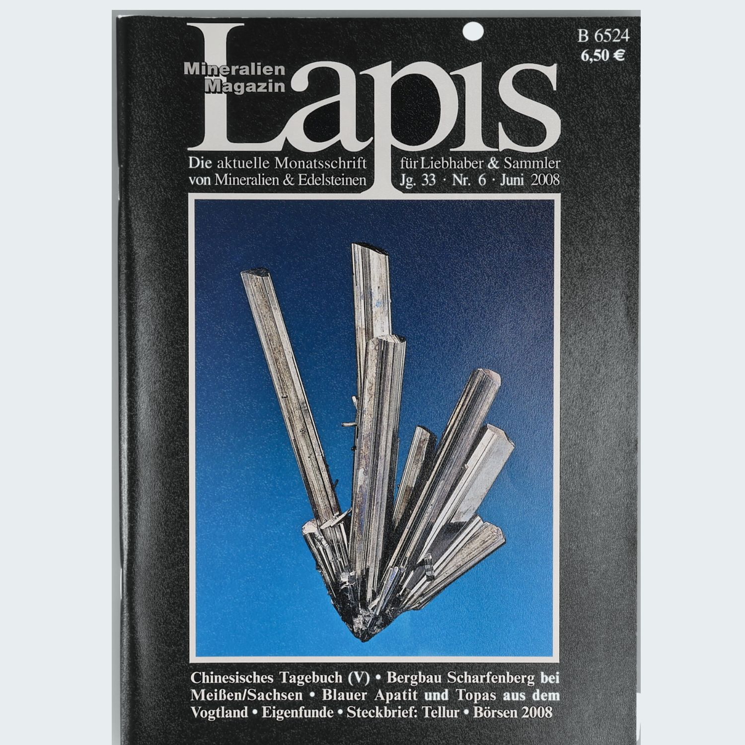 Lapis Mineralien Magazin Jahrgang 2008 Fachzeitschrift für Sammler und Mineralogie