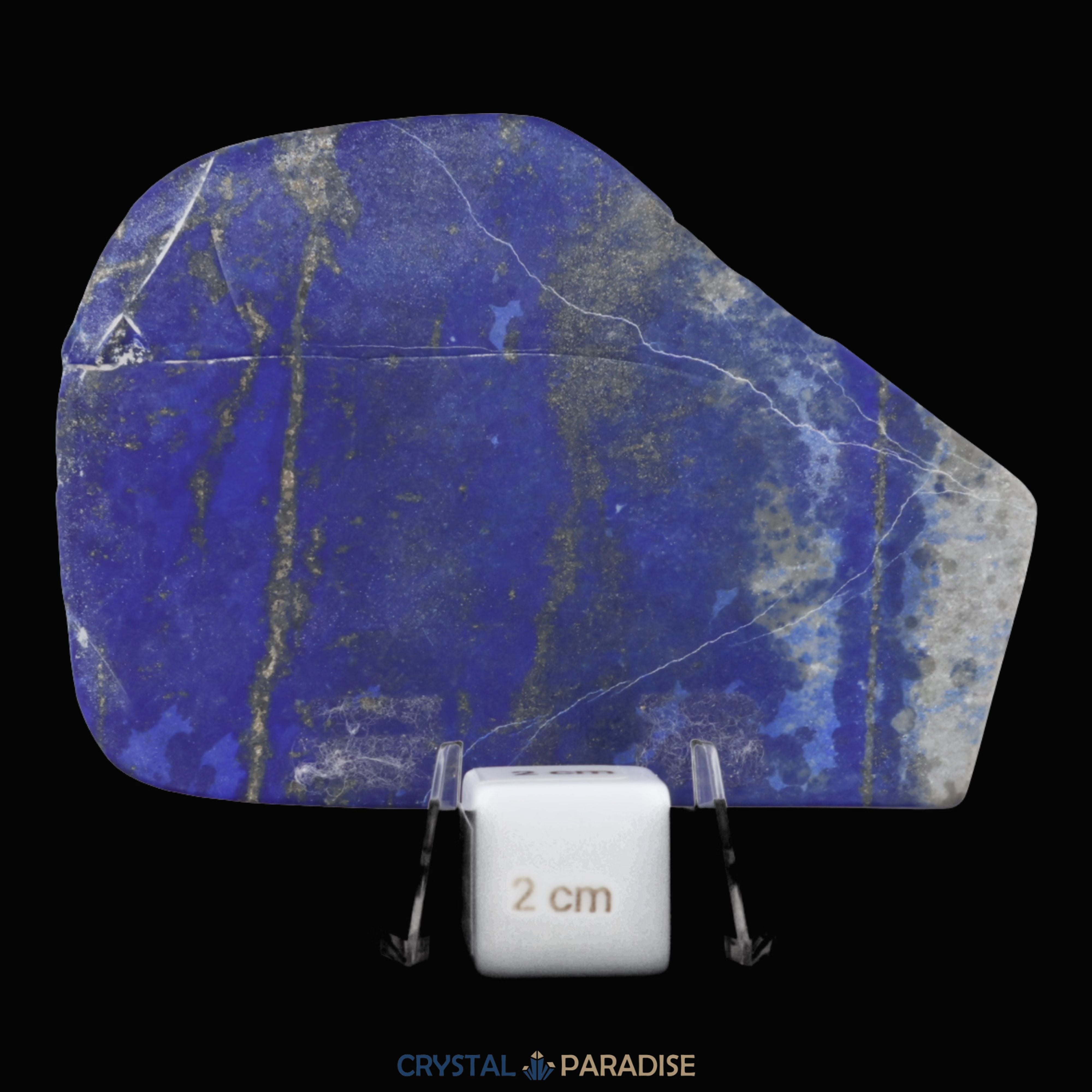 Lapis Lazuli Scheibe poliert aus Afghanistan (121g) – Ansicht 2