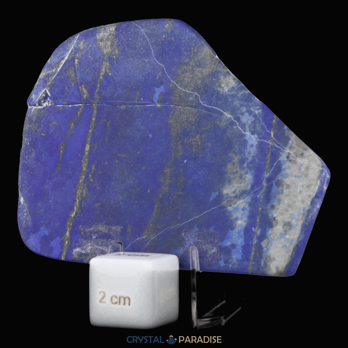 Lapis Lazuli Scheibe poliert aus Afghanistan (121g) – Ansicht 3