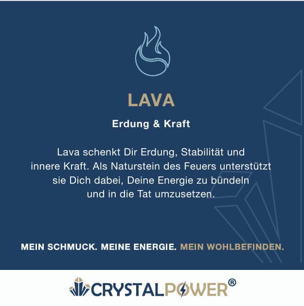 Lava – Erdung & Kraft - Armband crystalpower® - crystal paradise
