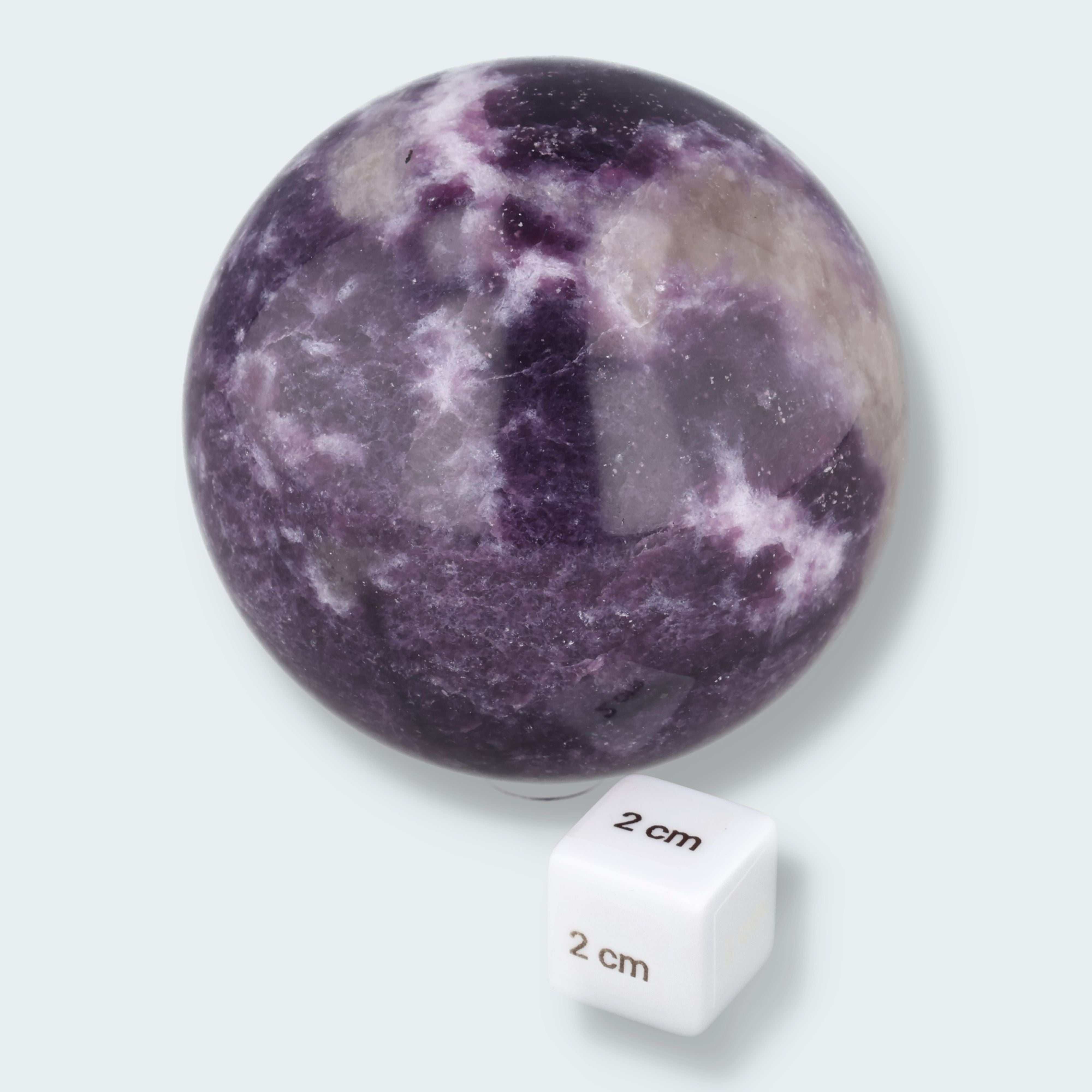 Lepidolit Kugel – Ansicht 2