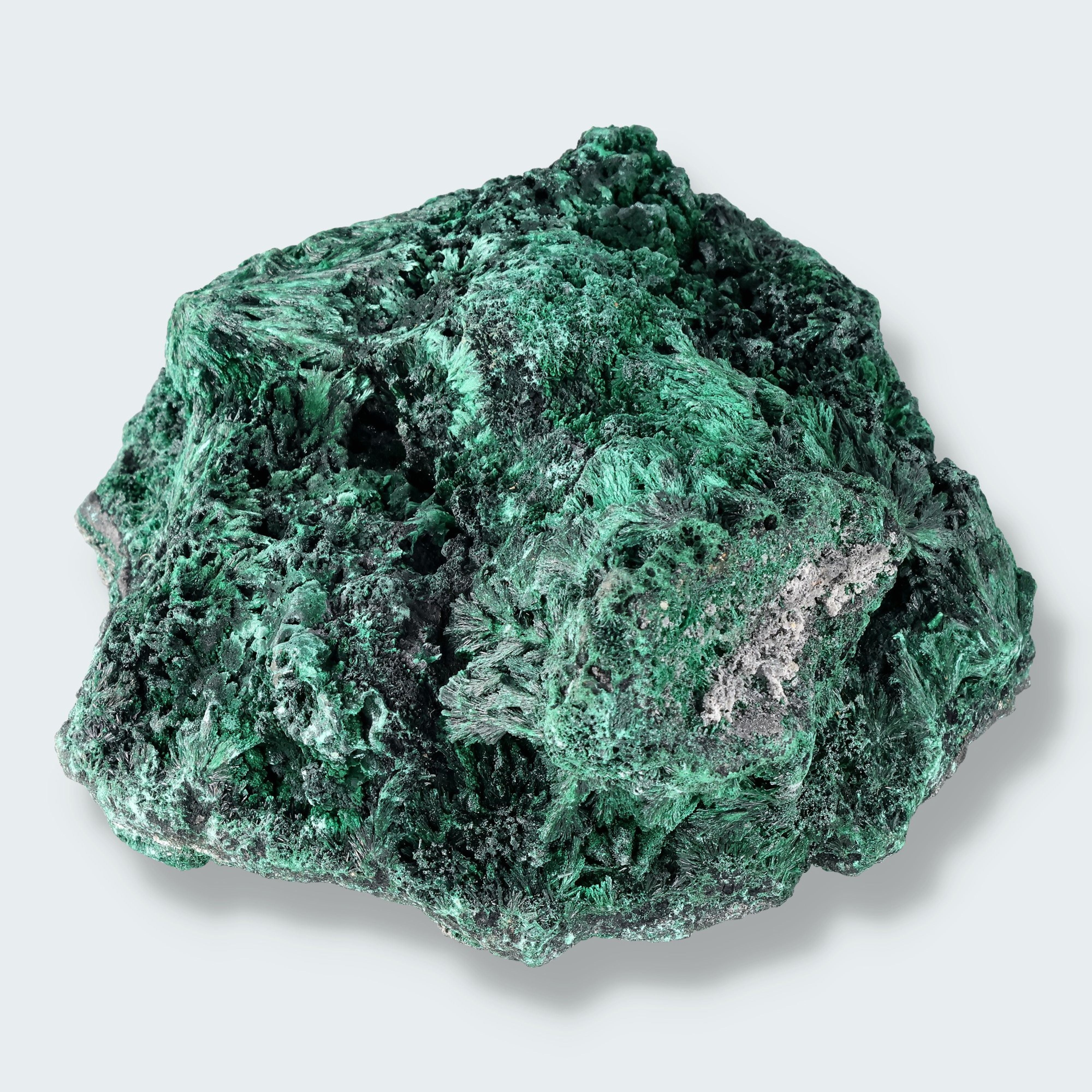 Malachit (fibrös) Großstufe aus dem Kongo (1790g) – Ansicht 2