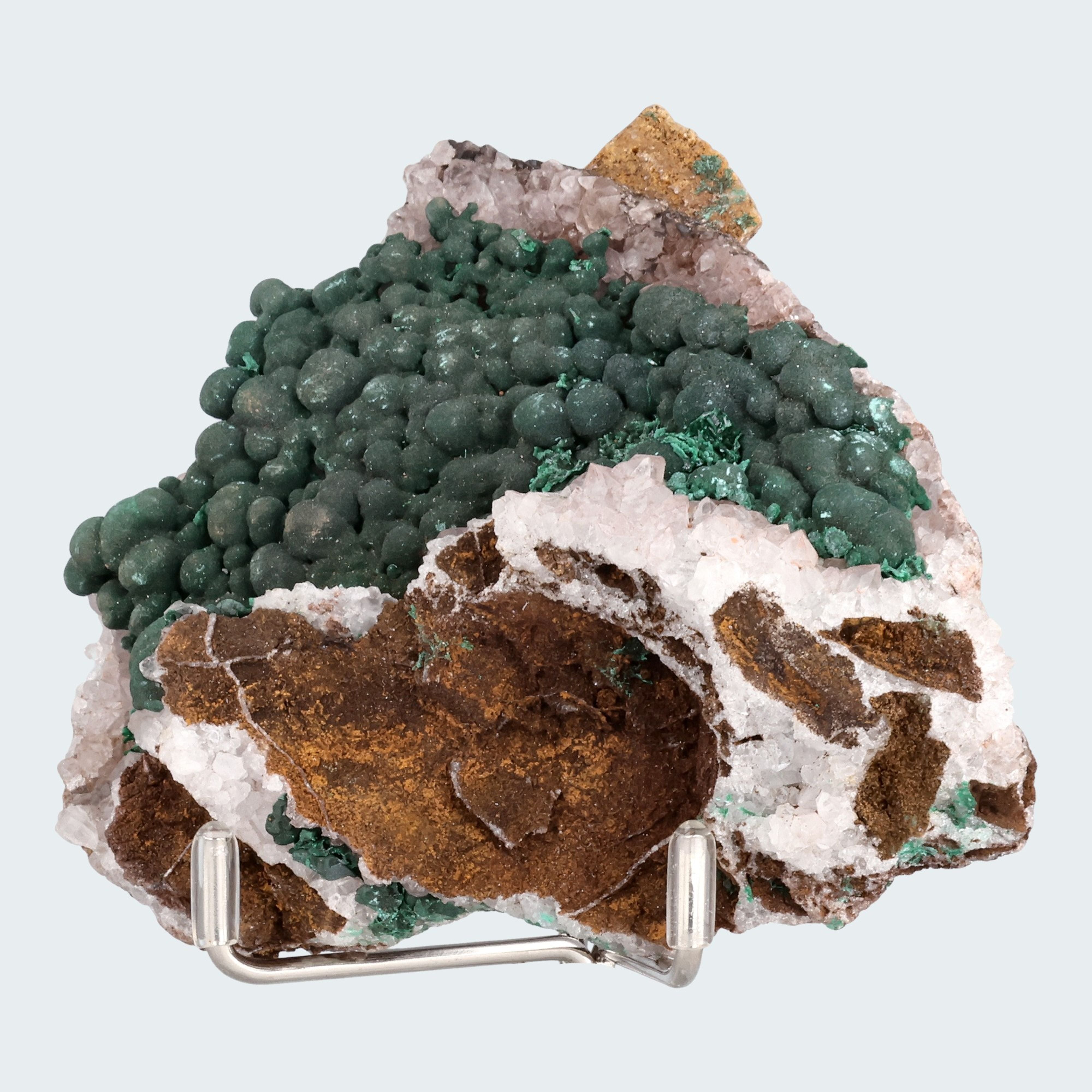 Malachit in Kongo Quarz mit Dolomit Matrix aus Kambove, Kongo (150g) – Ansicht 13