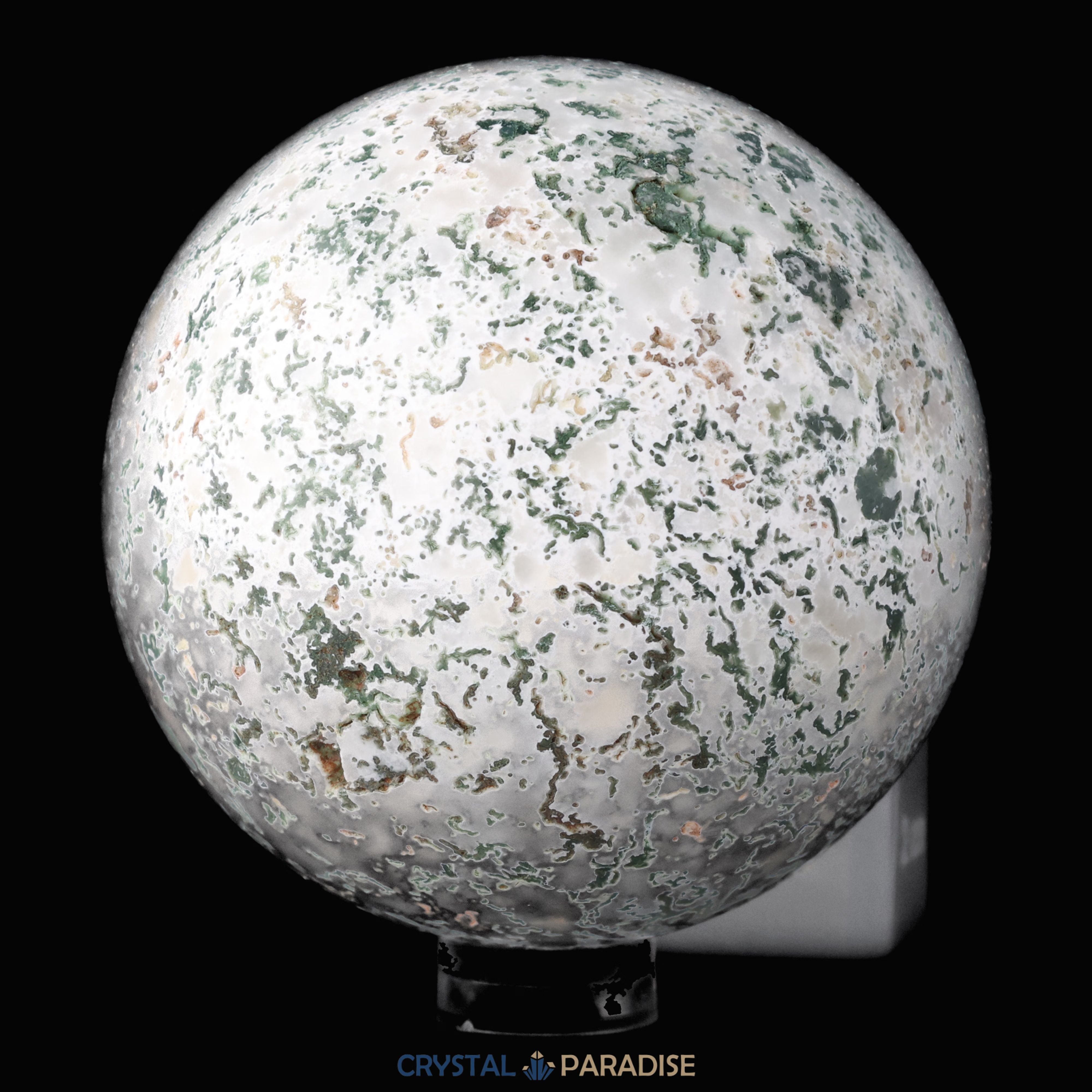 Moosachat Kugel weiss-grün (ca. 6 cm) – Ansicht 9