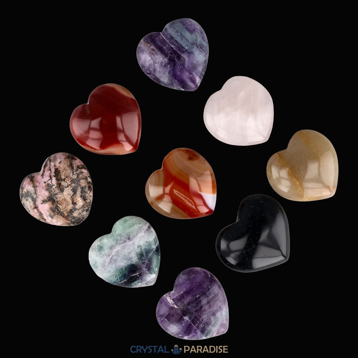 Mystery Crystal Hearts - Herzen aus verschiedene Steinarten – Ansicht 14