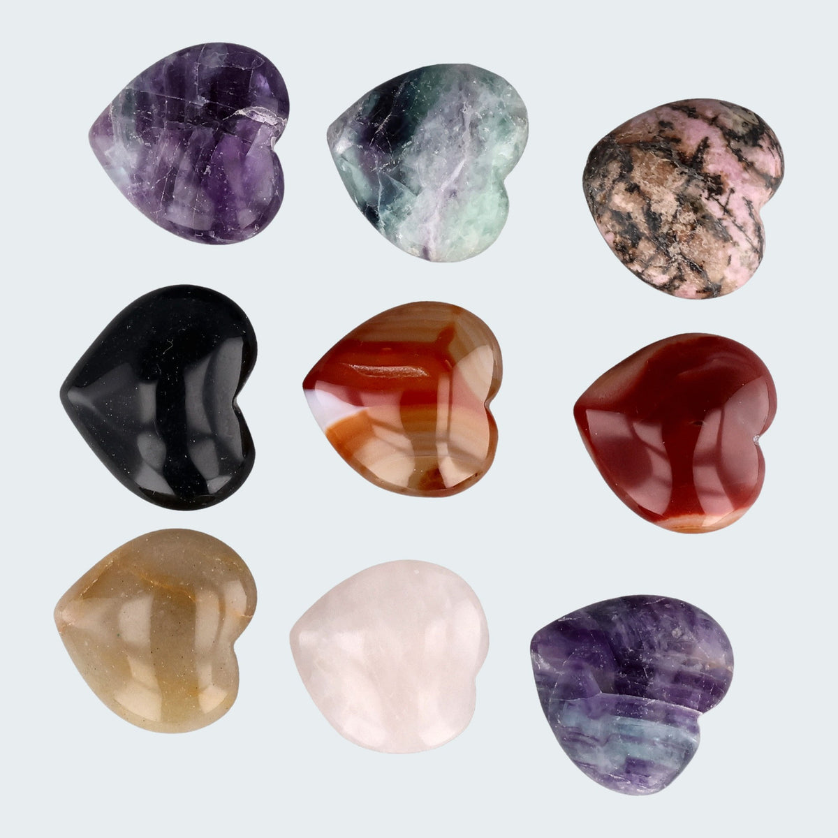 Mystery Crystal Hearts - Herzen aus verschiedene Steinarten – Ansicht 3
