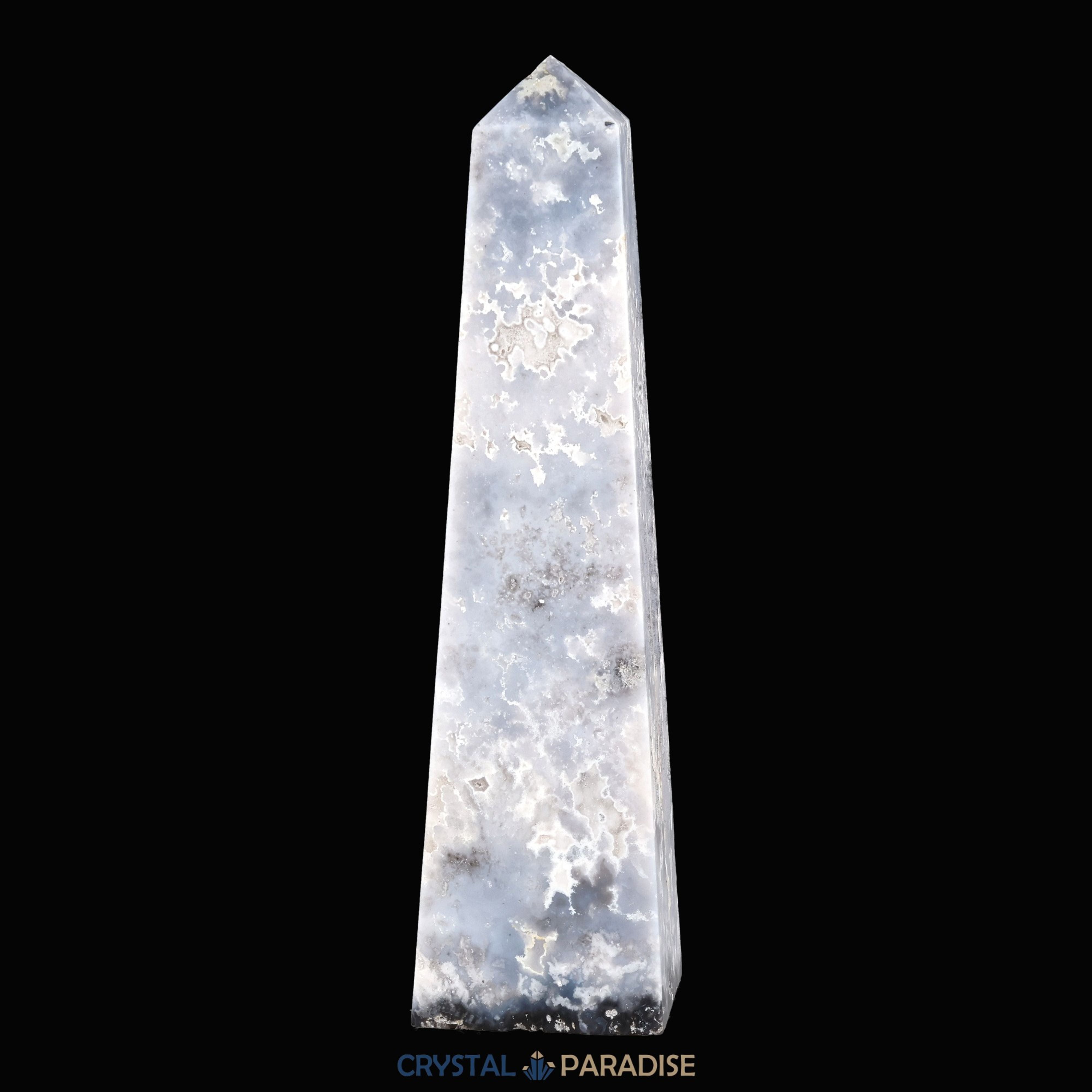 Obelisk aus Blue Pacific Achat (250-350g) – Ansicht 3