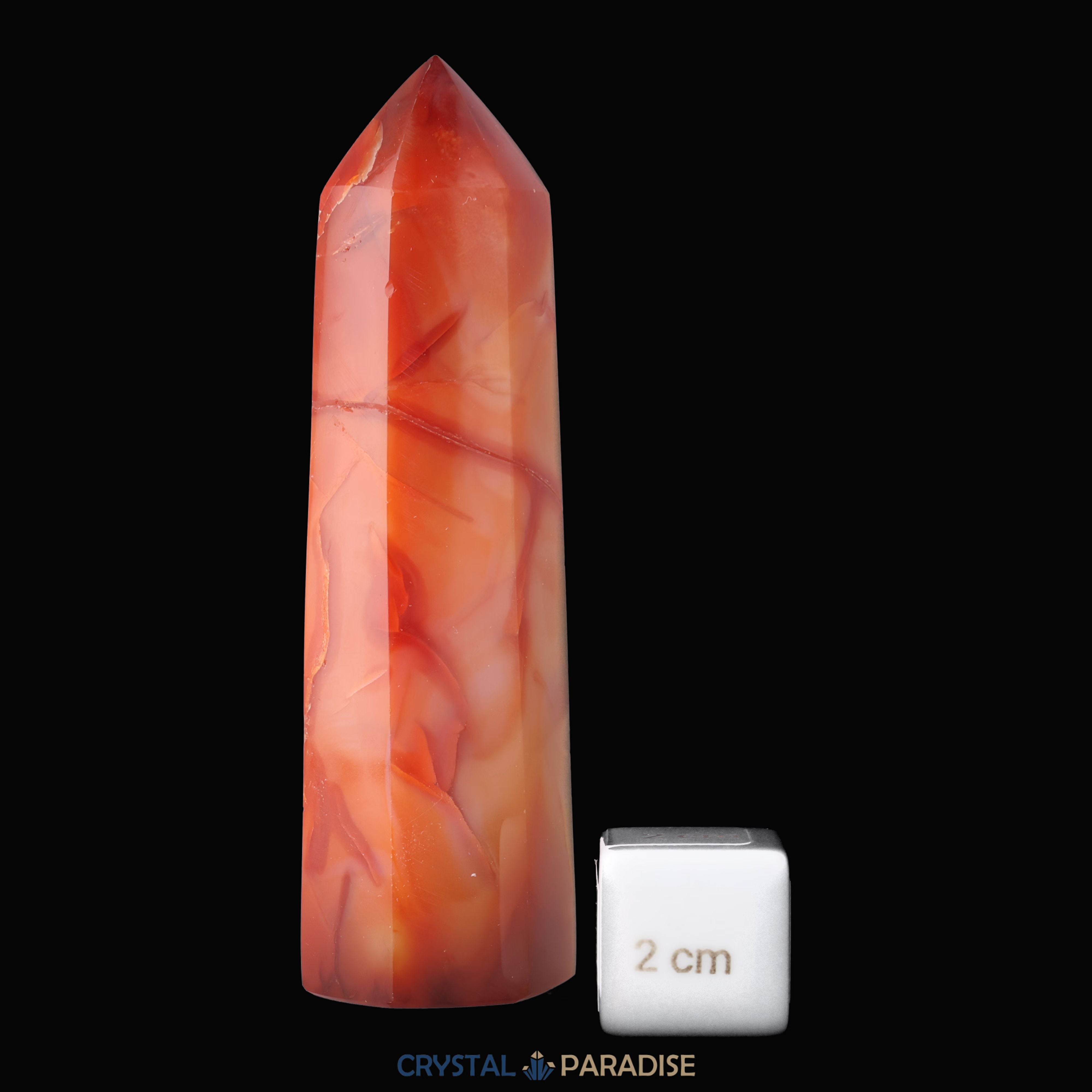 Obelisk aus rotem Karneol Achat – Ansicht 2