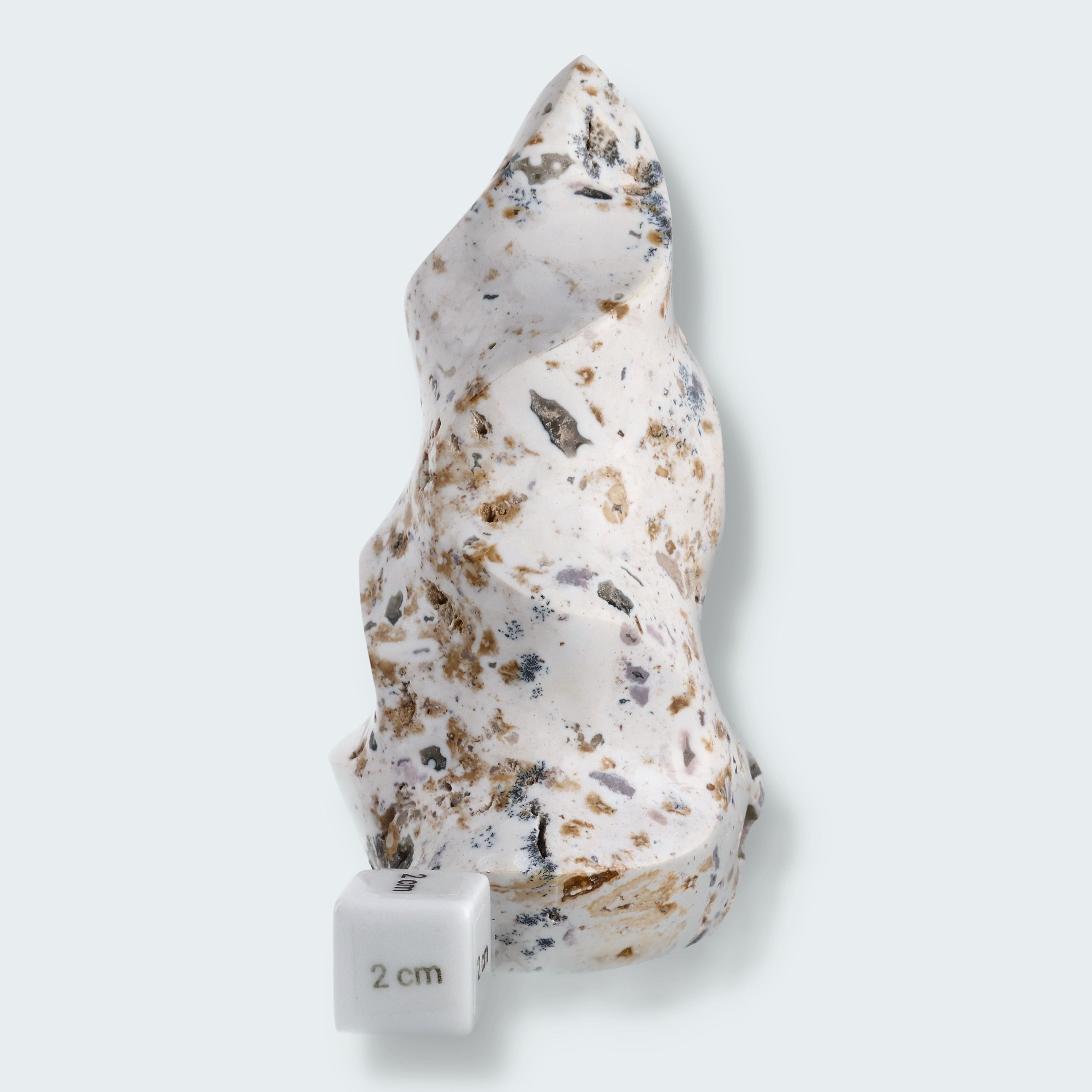 Ocean Jaspis Flamme aus Madargaskar (620g - 14cm) – Ansicht 4
