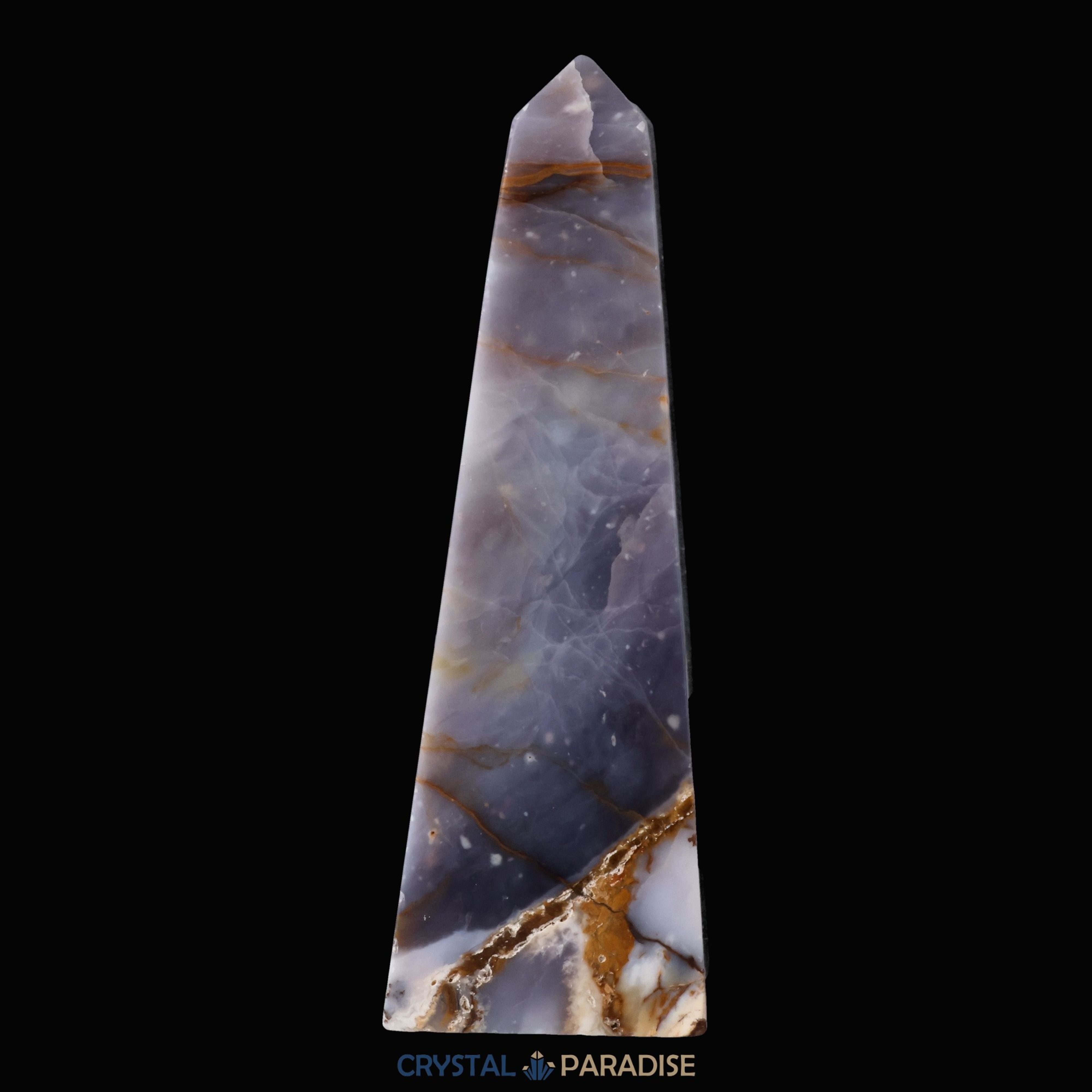 Pink Plume Achat Obelisk – Ansicht 3