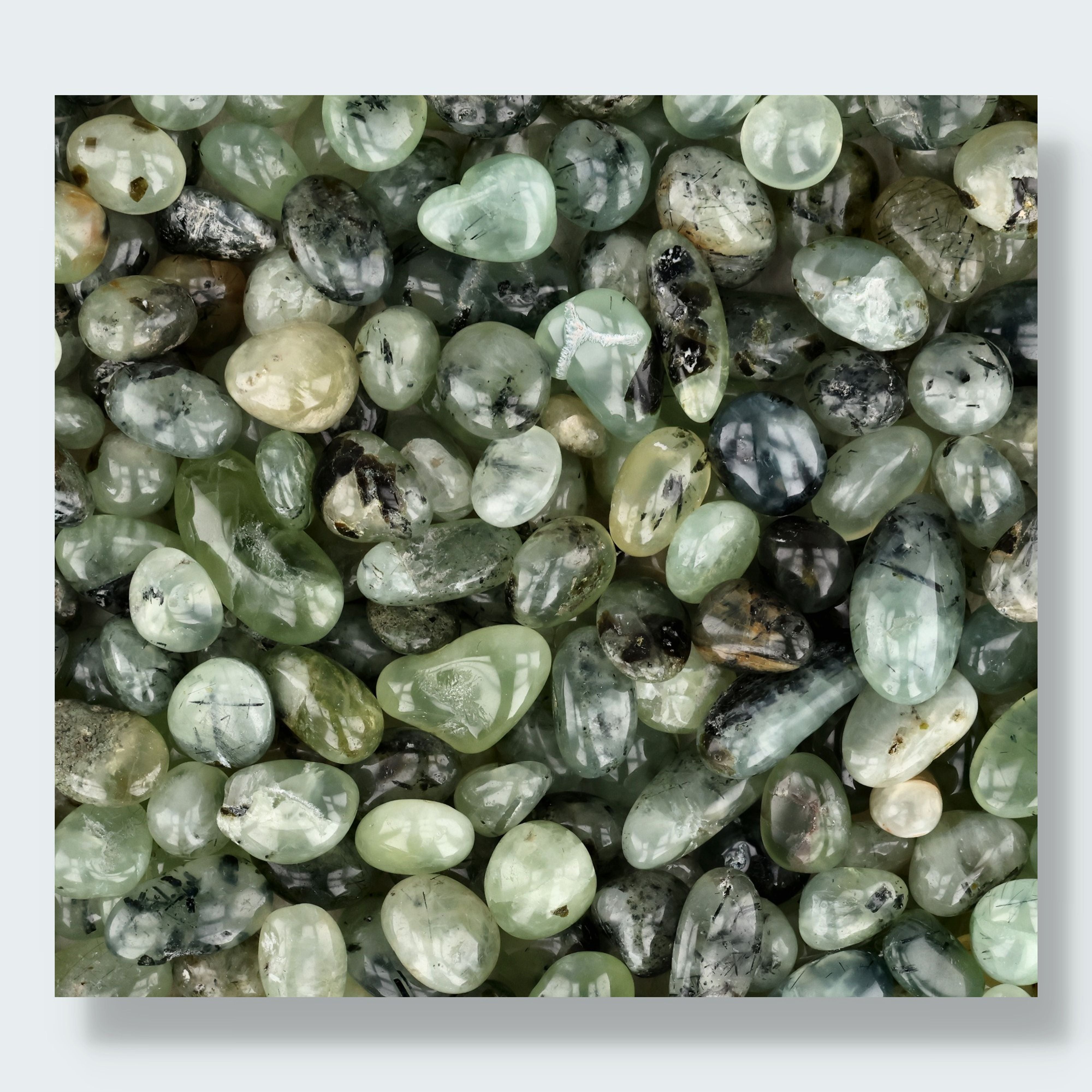 Prehnit Trommelsteine – Ansicht 3