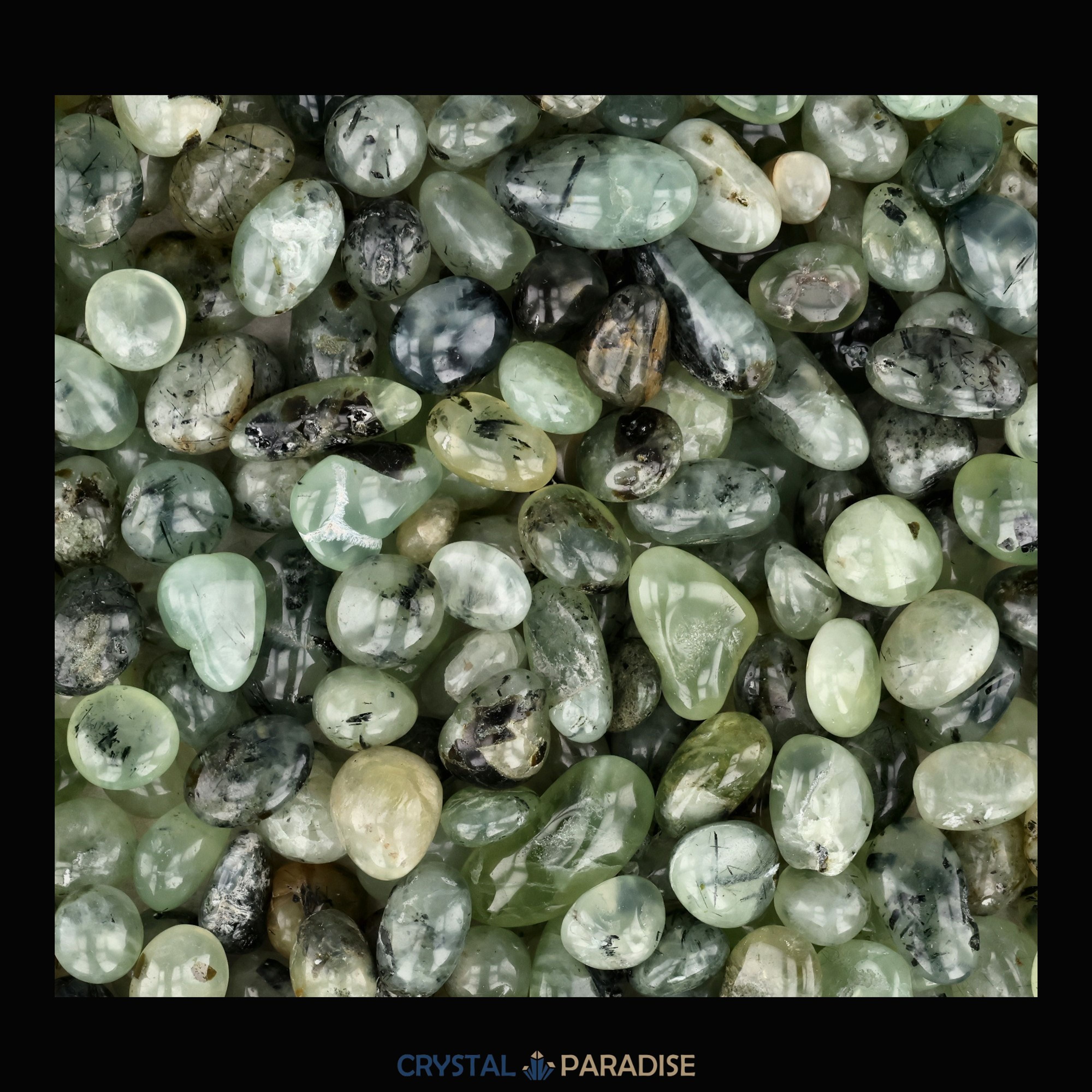 Prehnit Trommelsteine – Ansicht 4