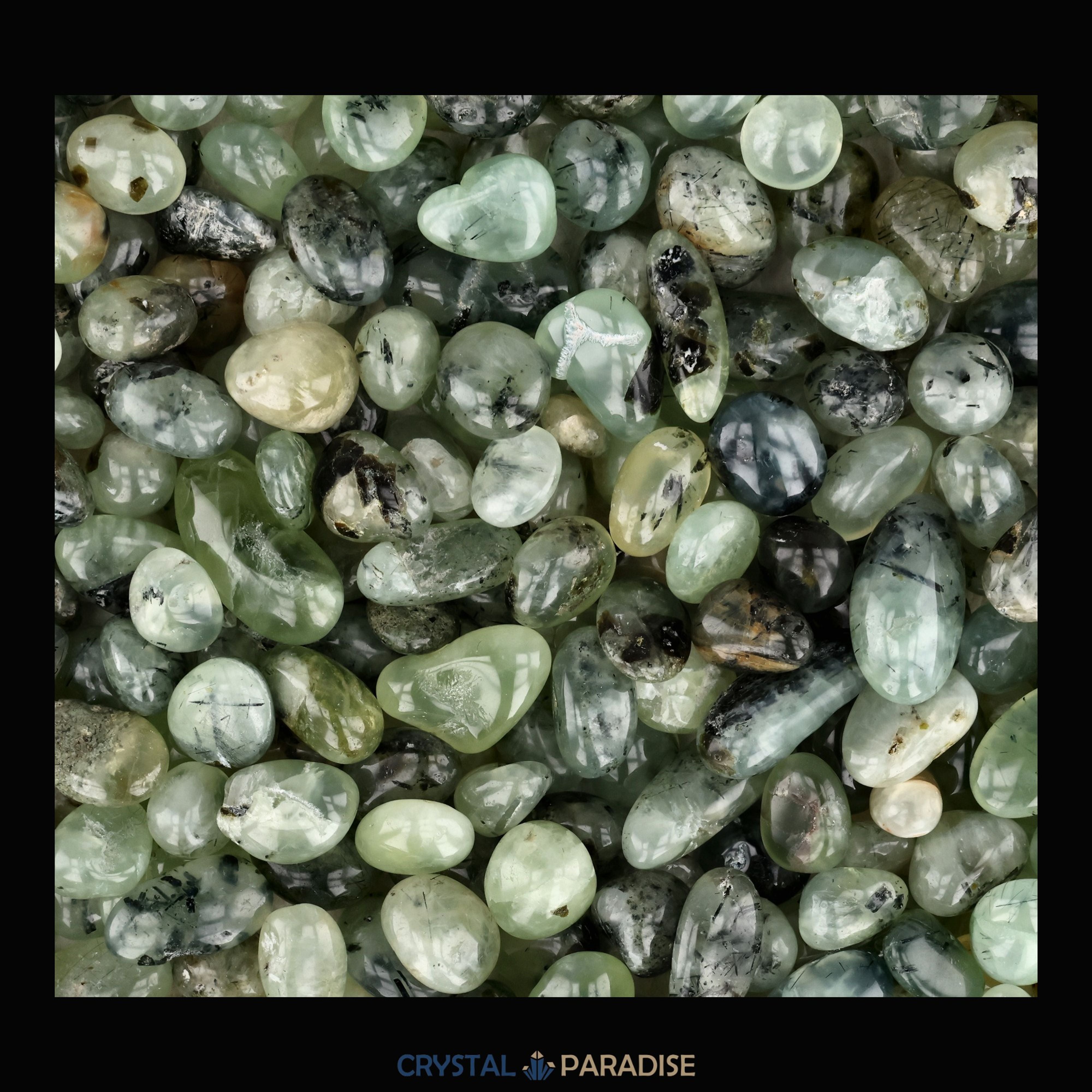 Prehnit Trommelsteine – Ansicht 6
