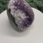 Achatisierte Amethyst Druse aus Uruguay (329g) - schöne dunkle Kristalle und Achatisierung