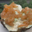 Stilbite cluster large on zeolite from India (630g) - many large crystals 