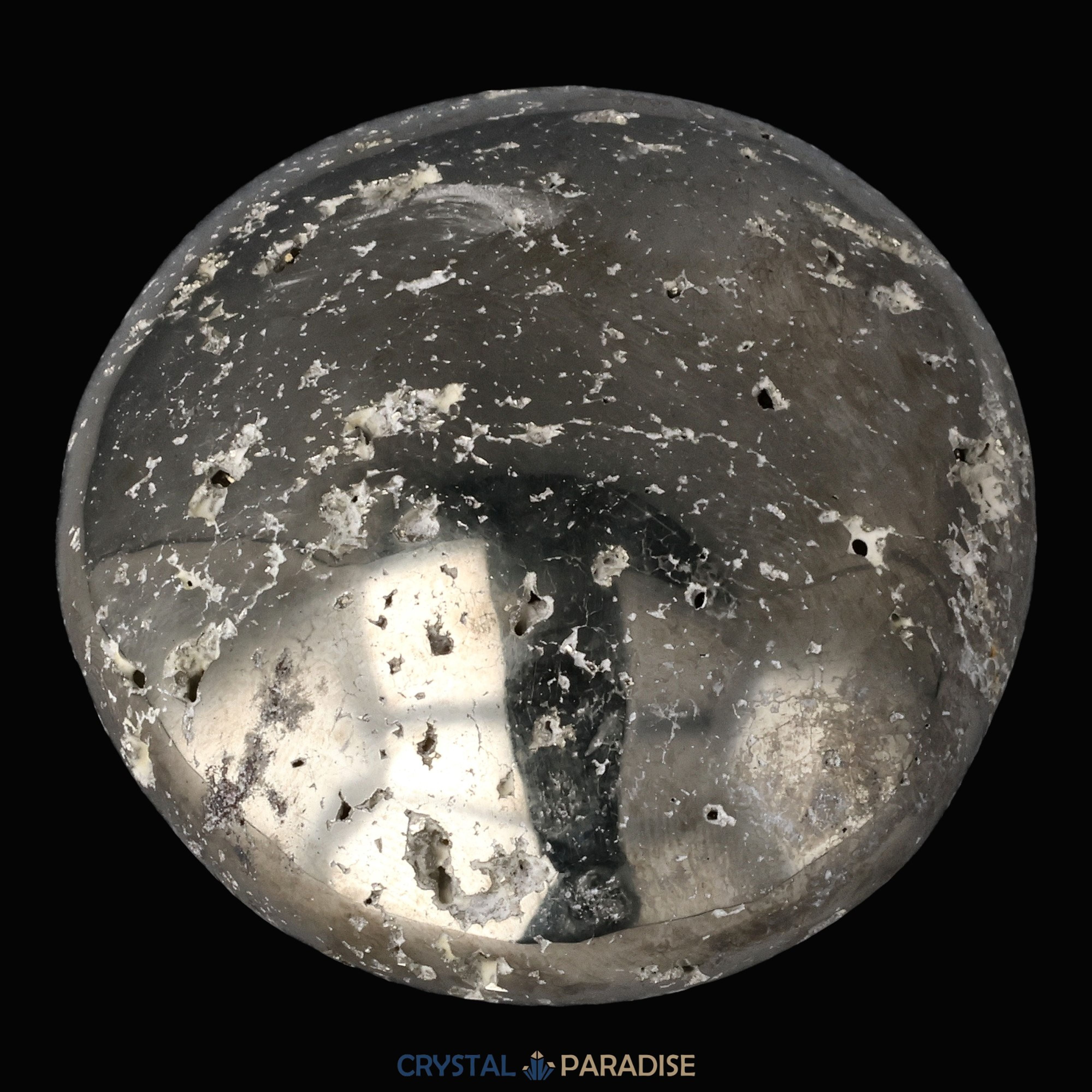 Pyrit Druzy Handschmeichler aus Huánuco, Peru (ca. 5,5 cm) – Ansicht 10