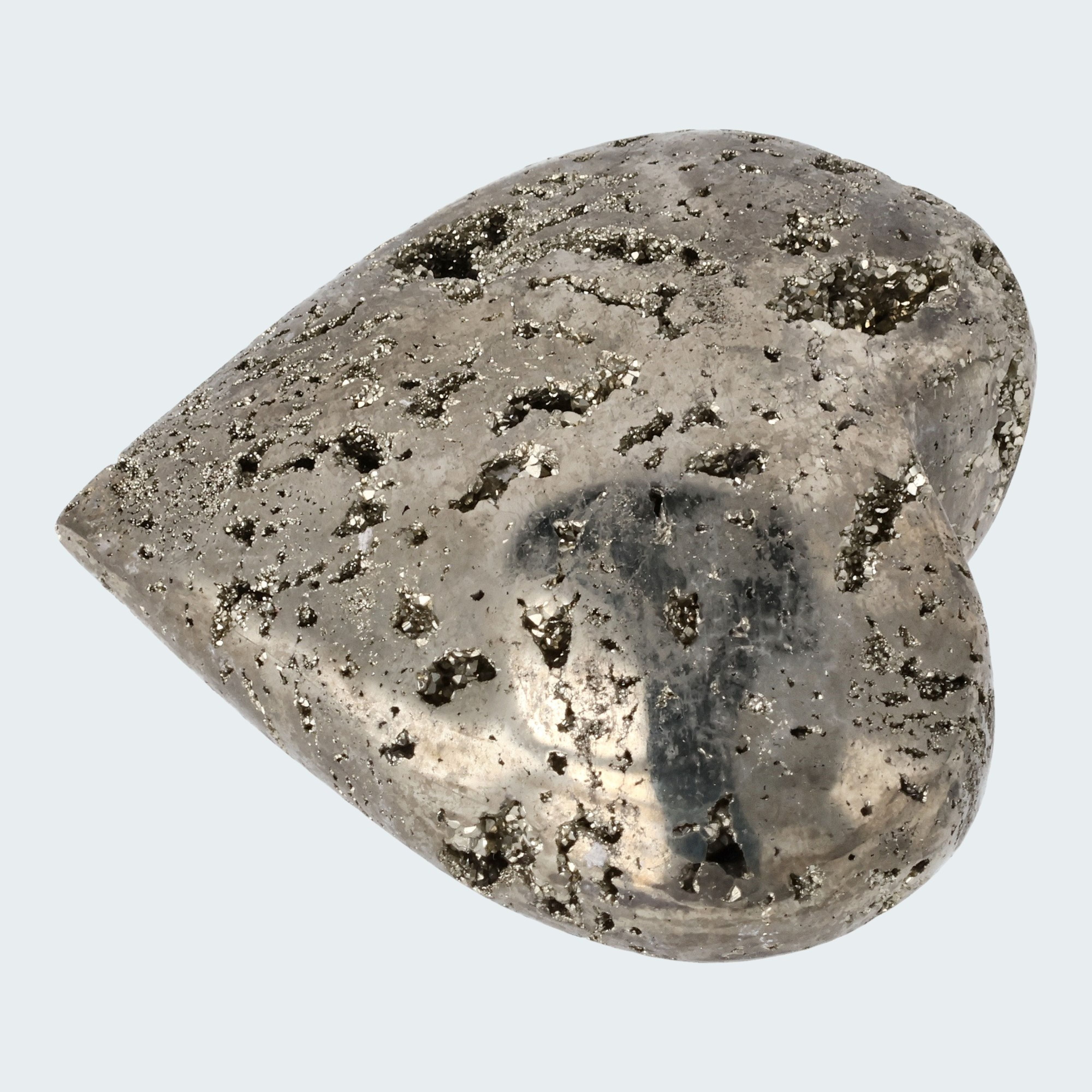 Pyrit Druzy Herz aus Huánuco, Peru – Ansicht 3