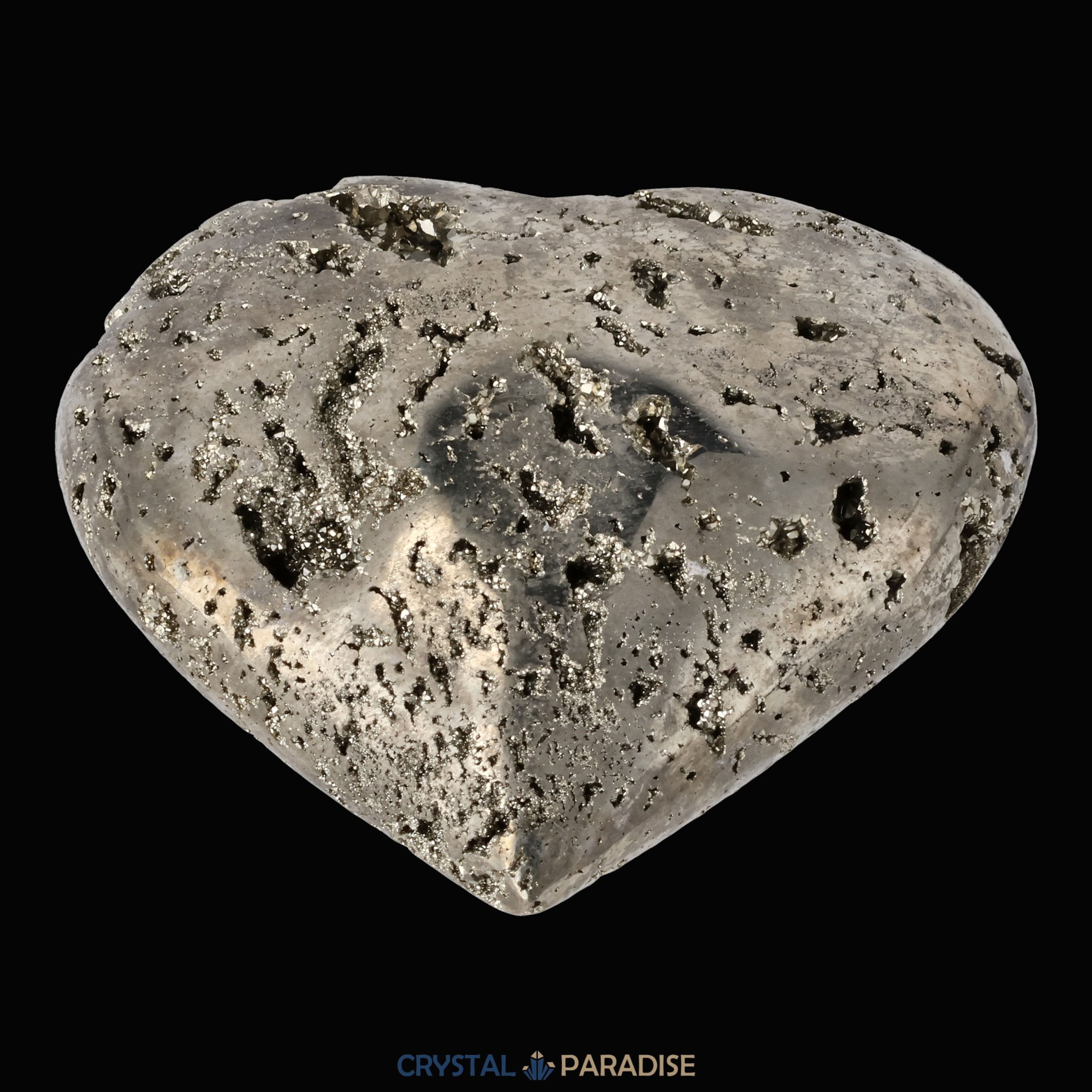 Pyrit Druzy Herz aus Huánuco, Peru – Ansicht 4