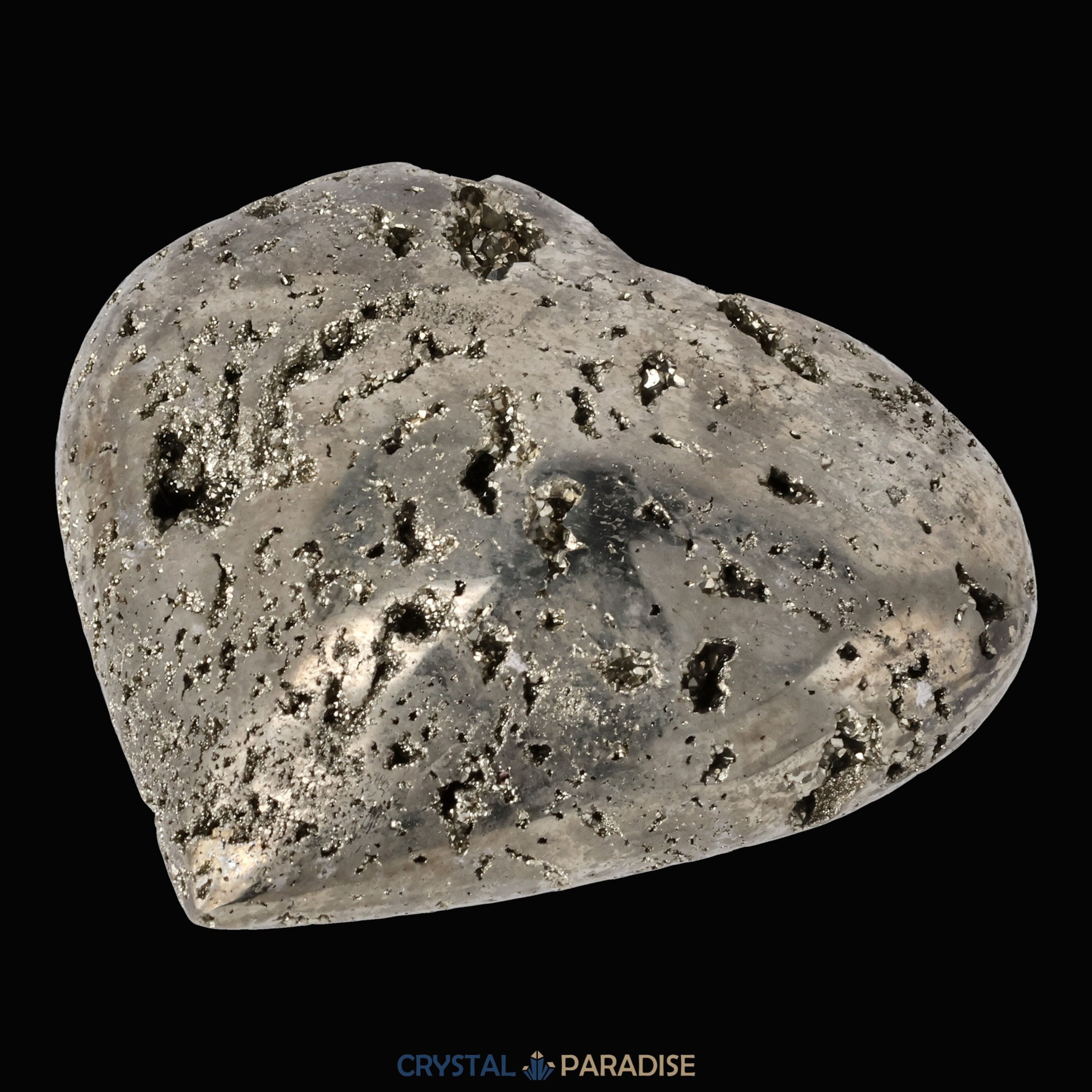 Pyrit Druzy Herz aus Huánuco, Peru – Ansicht 5