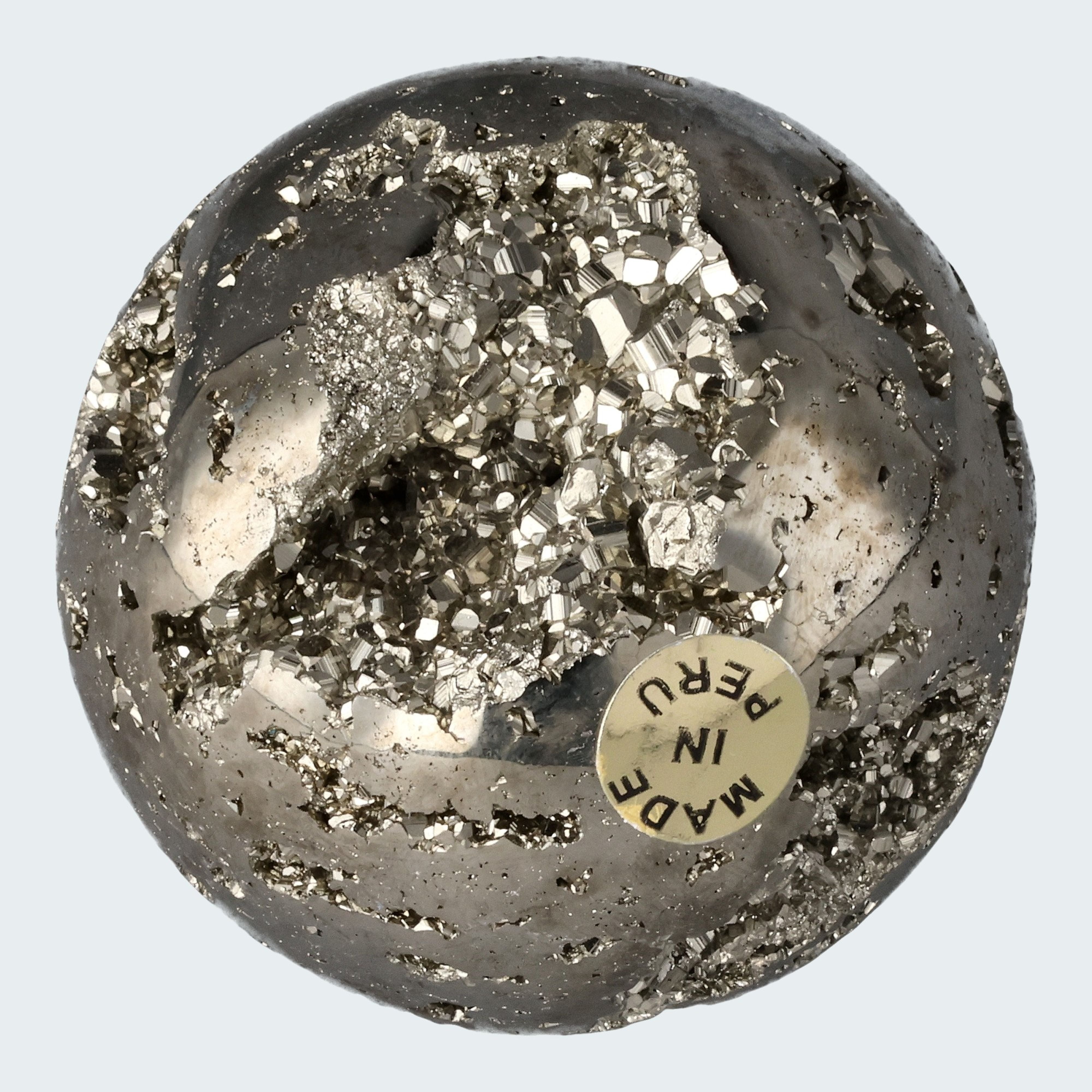 Pyrit Druzy Kugeln aus Huánuco, Peru 5cm – Ansicht 2