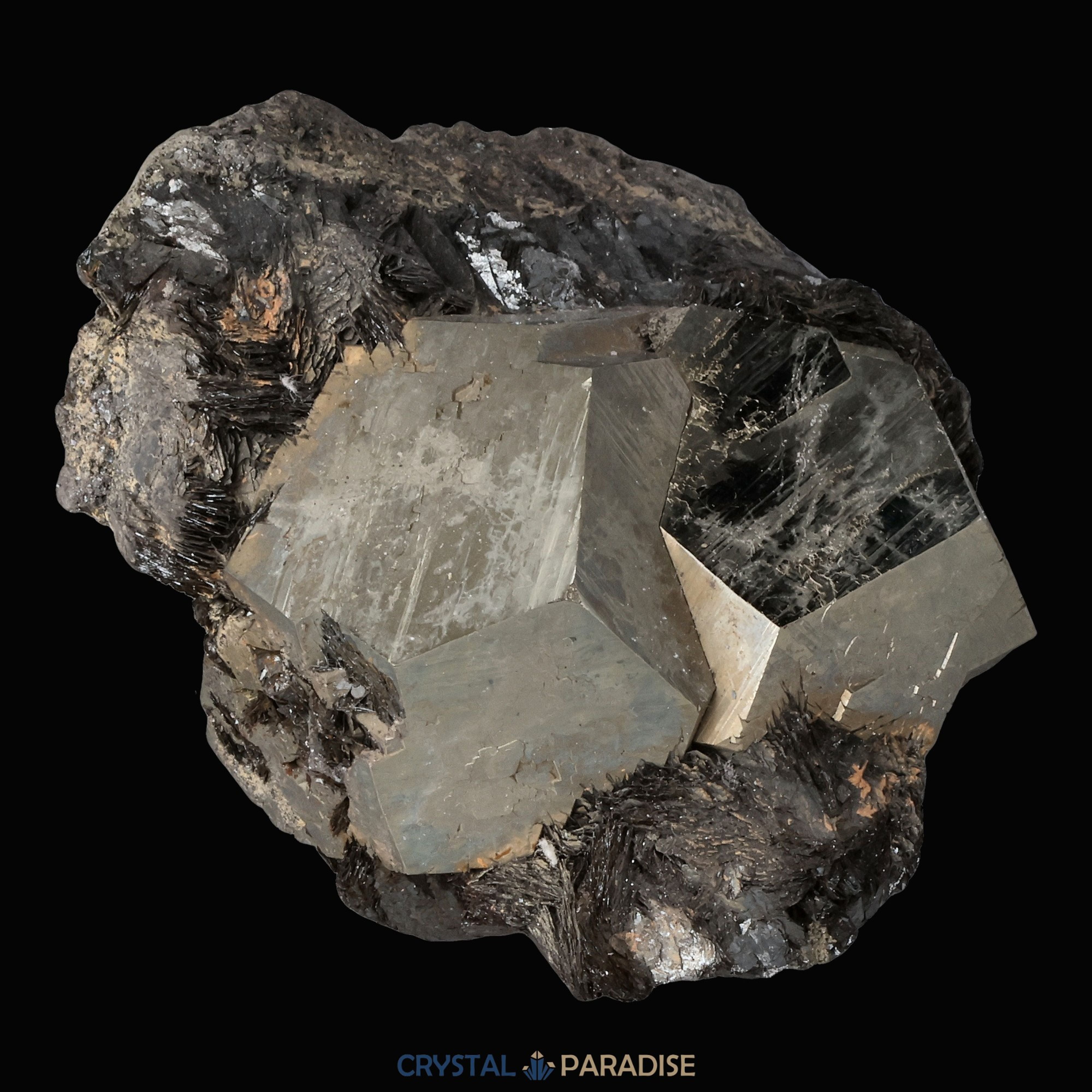 Pyrit mit Hämatit aus Elba, Italien (210g) – Ansicht 9