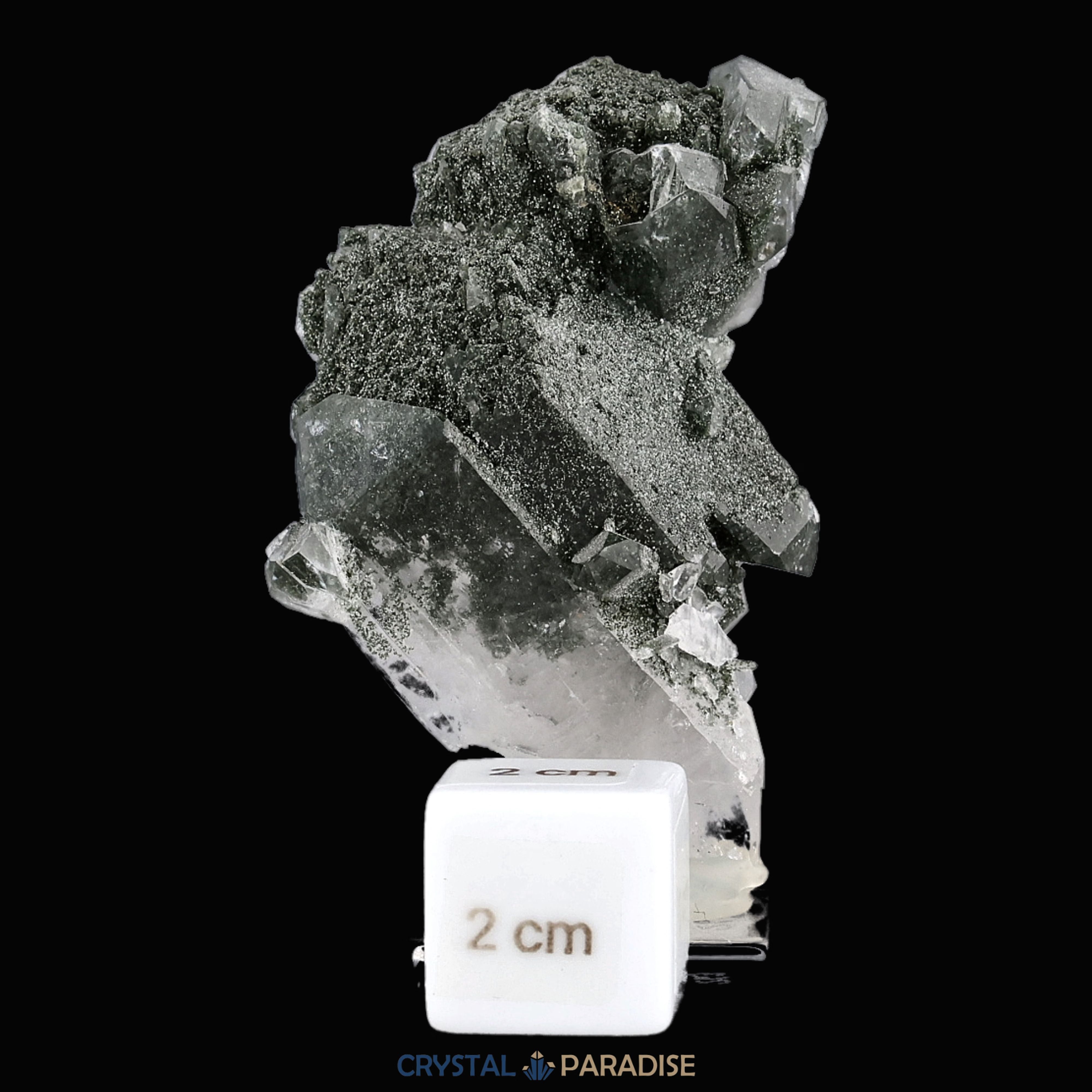 Quarz mit Chlorit aus der Schweiz (79g) – Ansicht 2