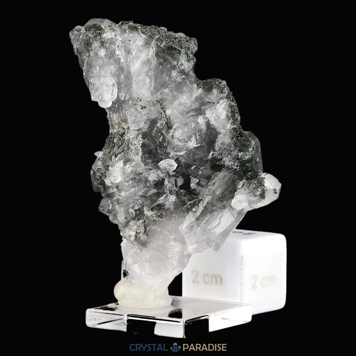 Quarz mit Chlorit aus der Schweiz (79g) – Ansicht 6